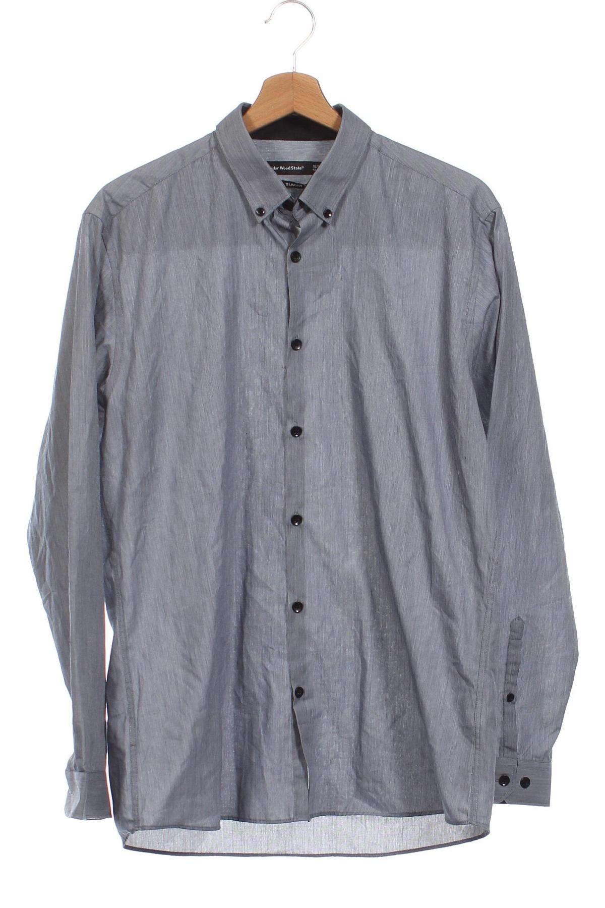 Ανδρικό πουκάμισο CedarWood State, Μέγεθος L, Χρώμα Γκρί, Τιμή 3,41 €