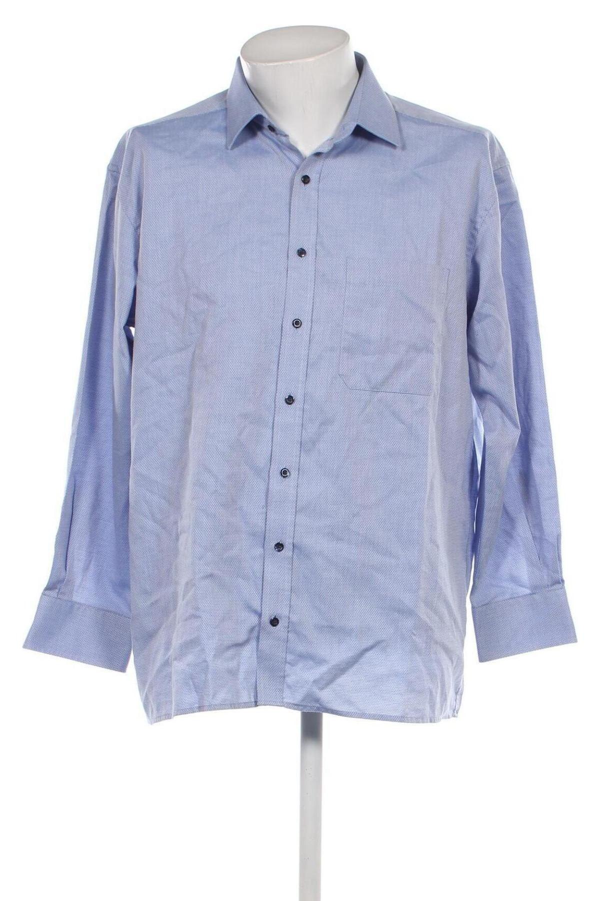 Ανδρικό πουκάμισο Eterna, Μέγεθος L, Χρώμα Μπλέ, Τιμή 19,30 €