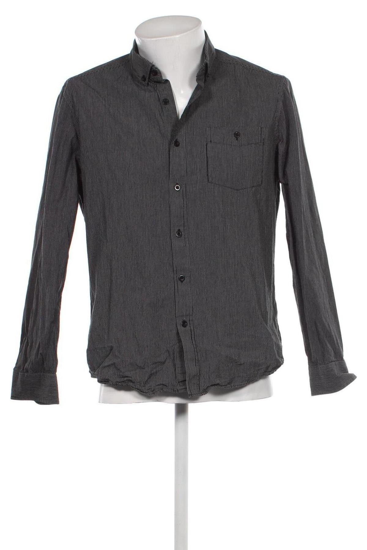 Ανδρικό πουκάμισο F&F, Μέγεθος L, Χρώμα Γκρί, Τιμή 5,22 €