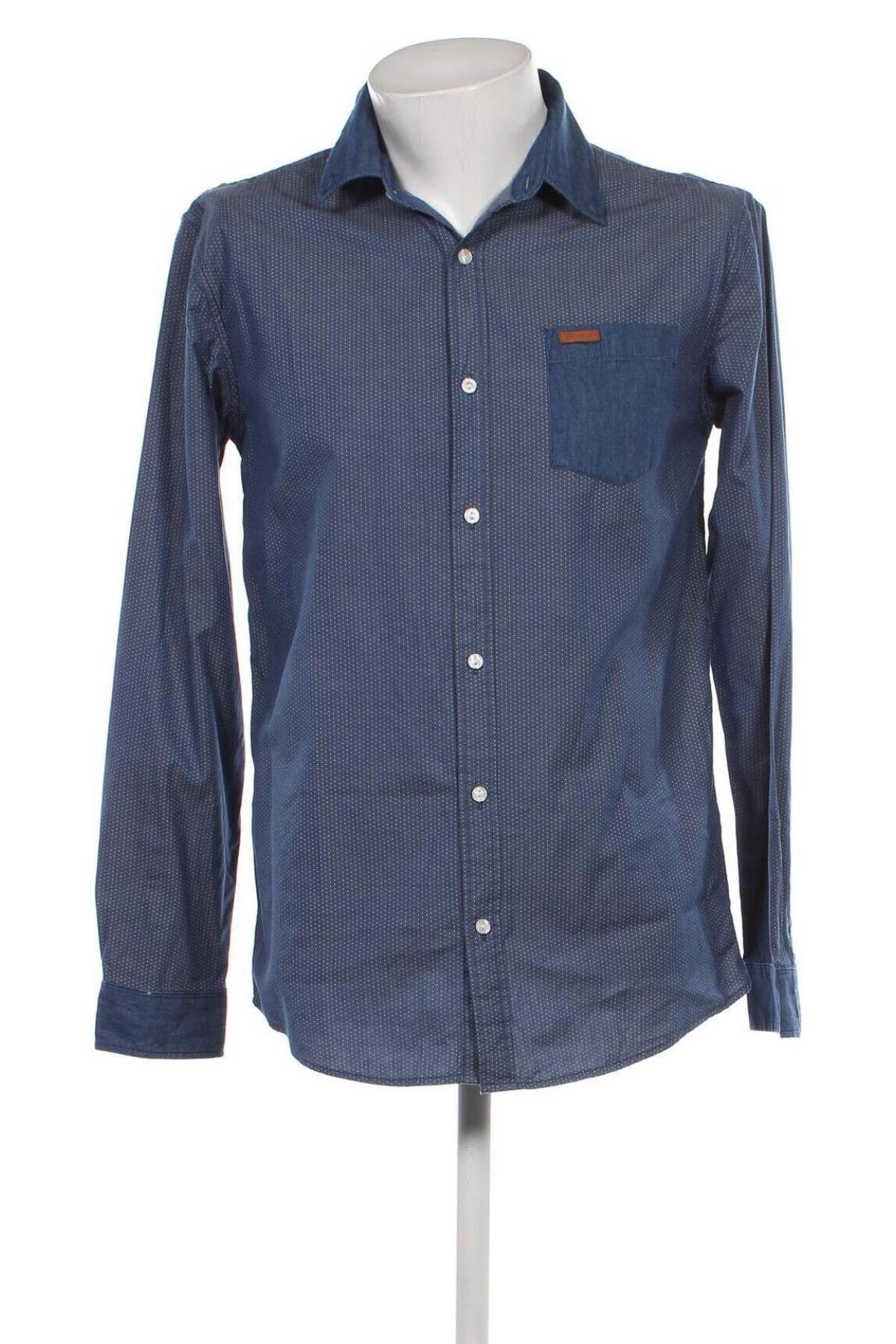 Ανδρικό πουκάμισο Firetrap, Μέγεθος L, Χρώμα Μπλέ, Τιμή 16,00 €