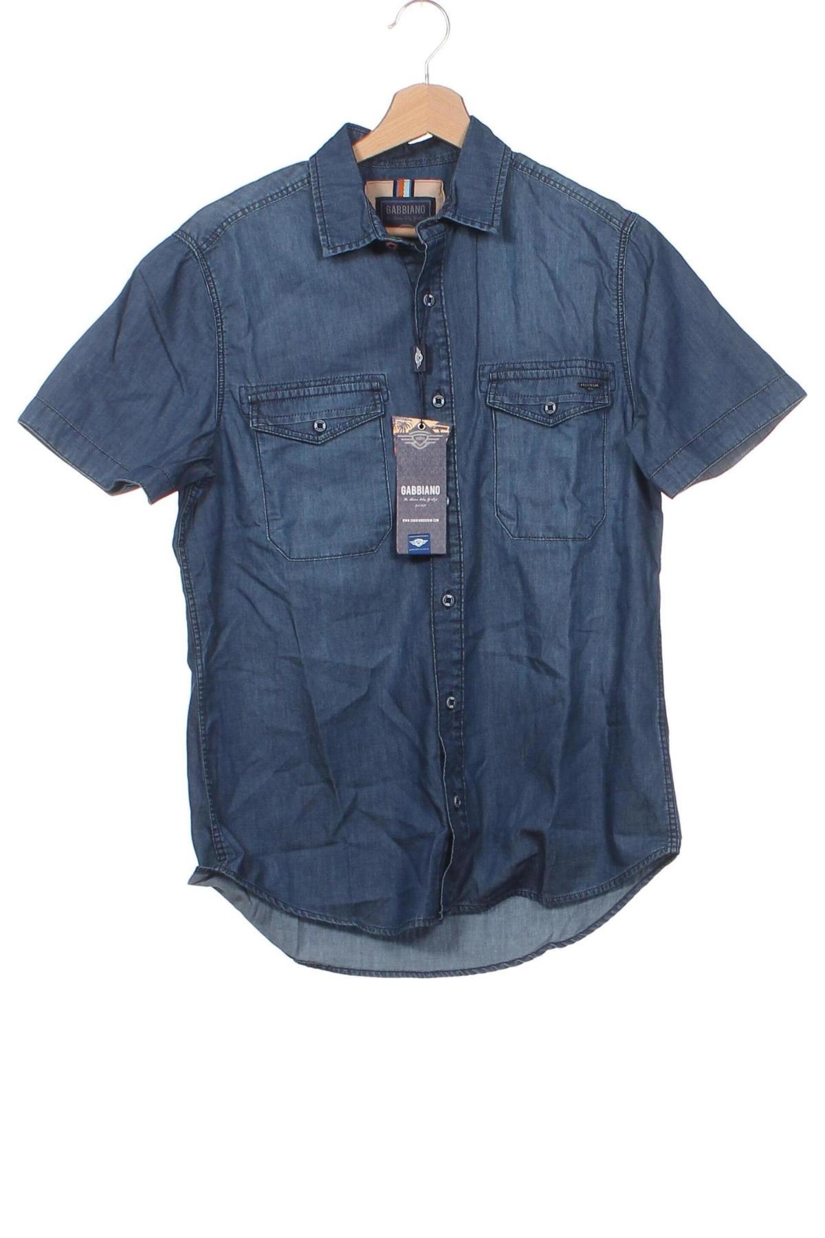 Ανδρικό πουκάμισο Gabbiano, Μέγεθος S, Χρώμα Μπλέ, Τιμή 14,84 €