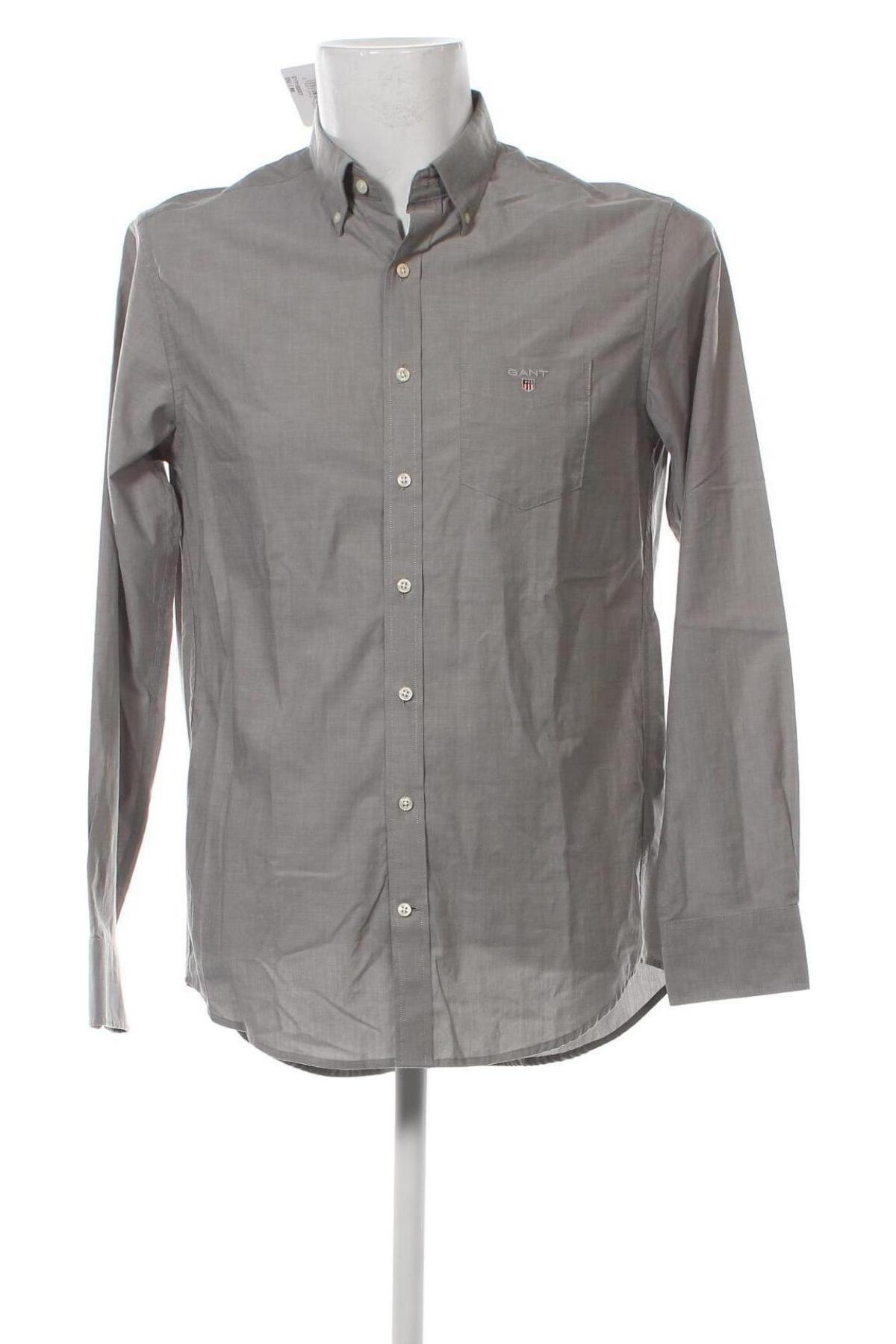 Мъжка риза Gant, Размер M, Цвят Сив, Цена 85,50 лв.
