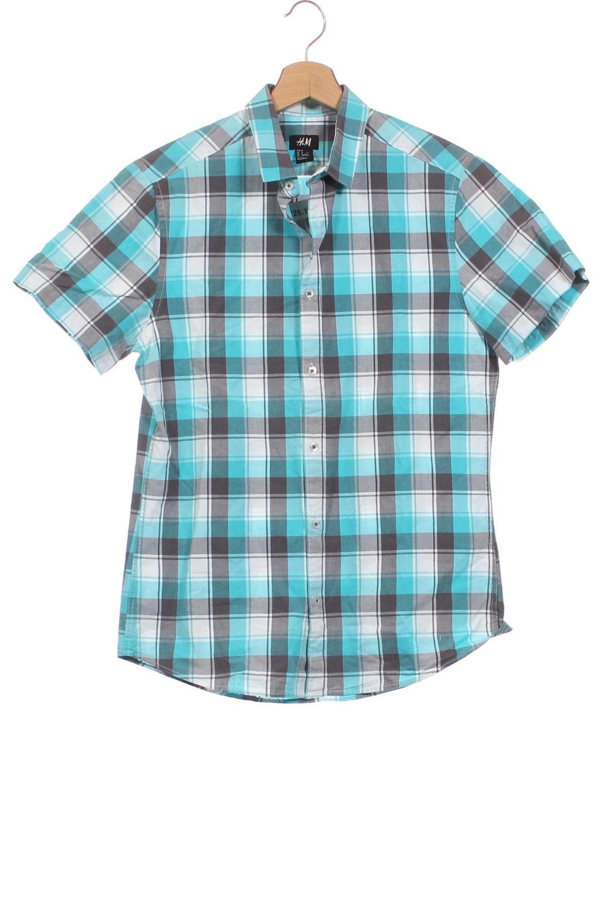 Мъжка риза H&M, Размер S, Цвят Многоцветен, Цена 3,19 лв.