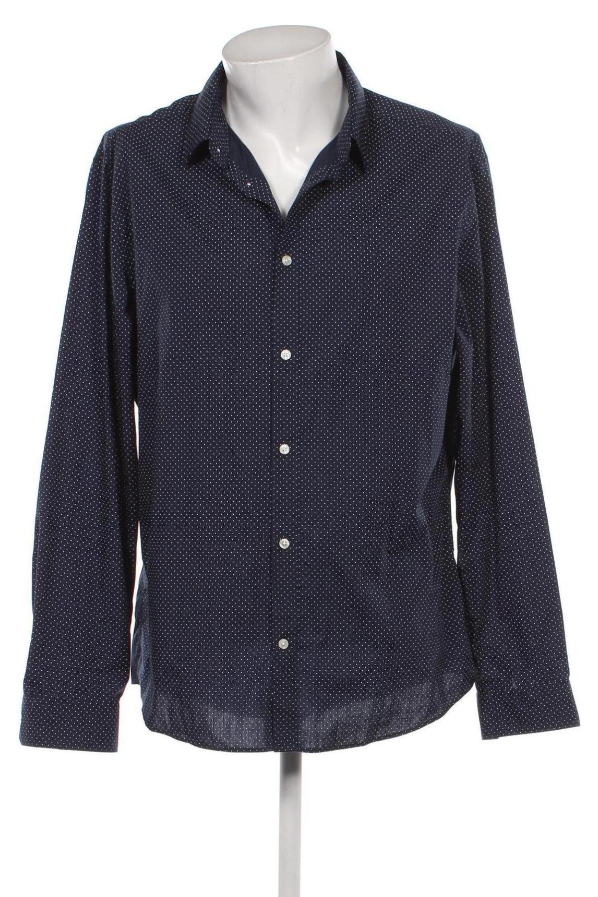 Ανδρικό πουκάμισο H&M, Μέγεθος XXL, Χρώμα Μπλέ, Τιμή 14,84 €