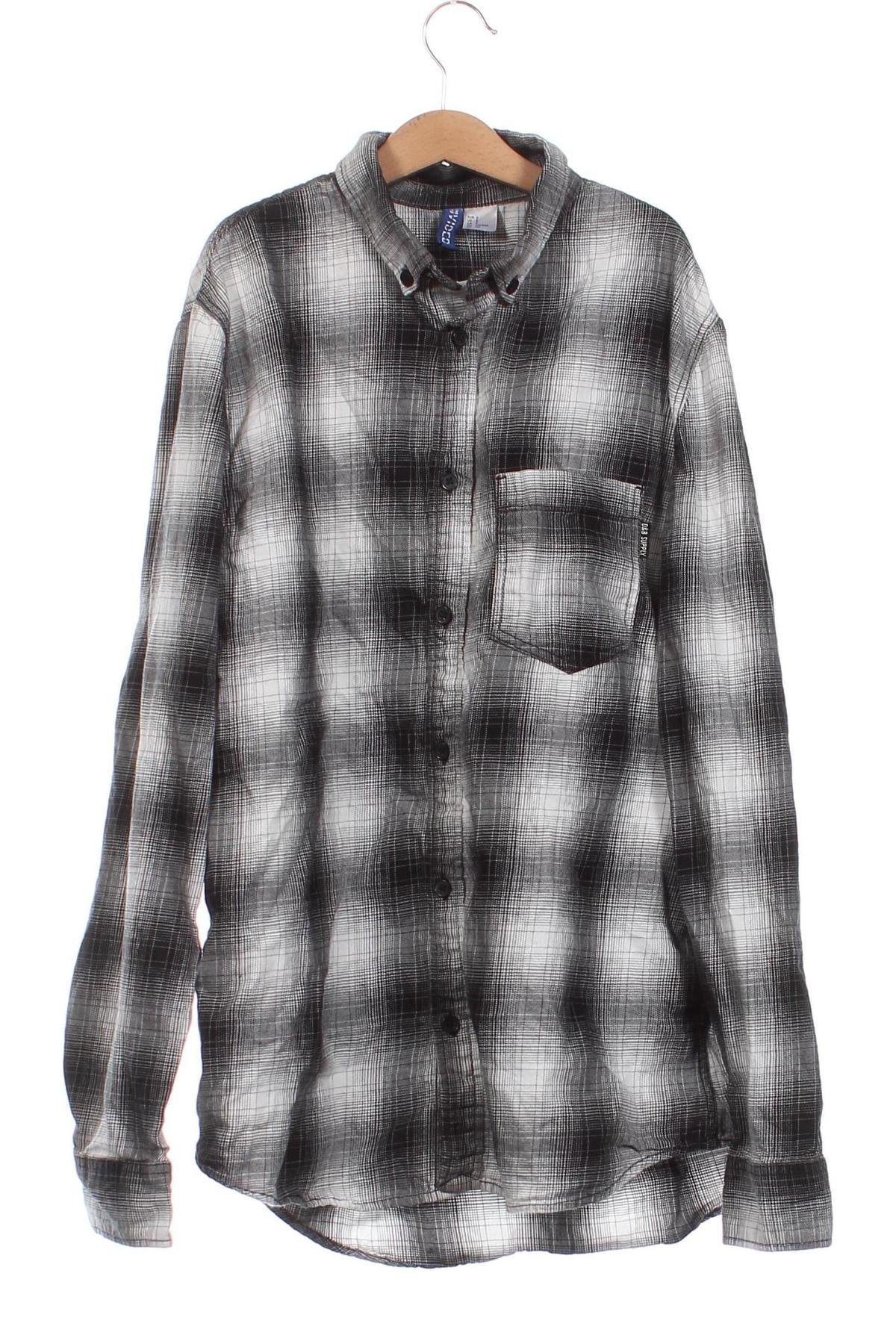 Herrenhemd H&M Divided, Größe S, Farbe Mehrfarbig, Preis 4,64 €