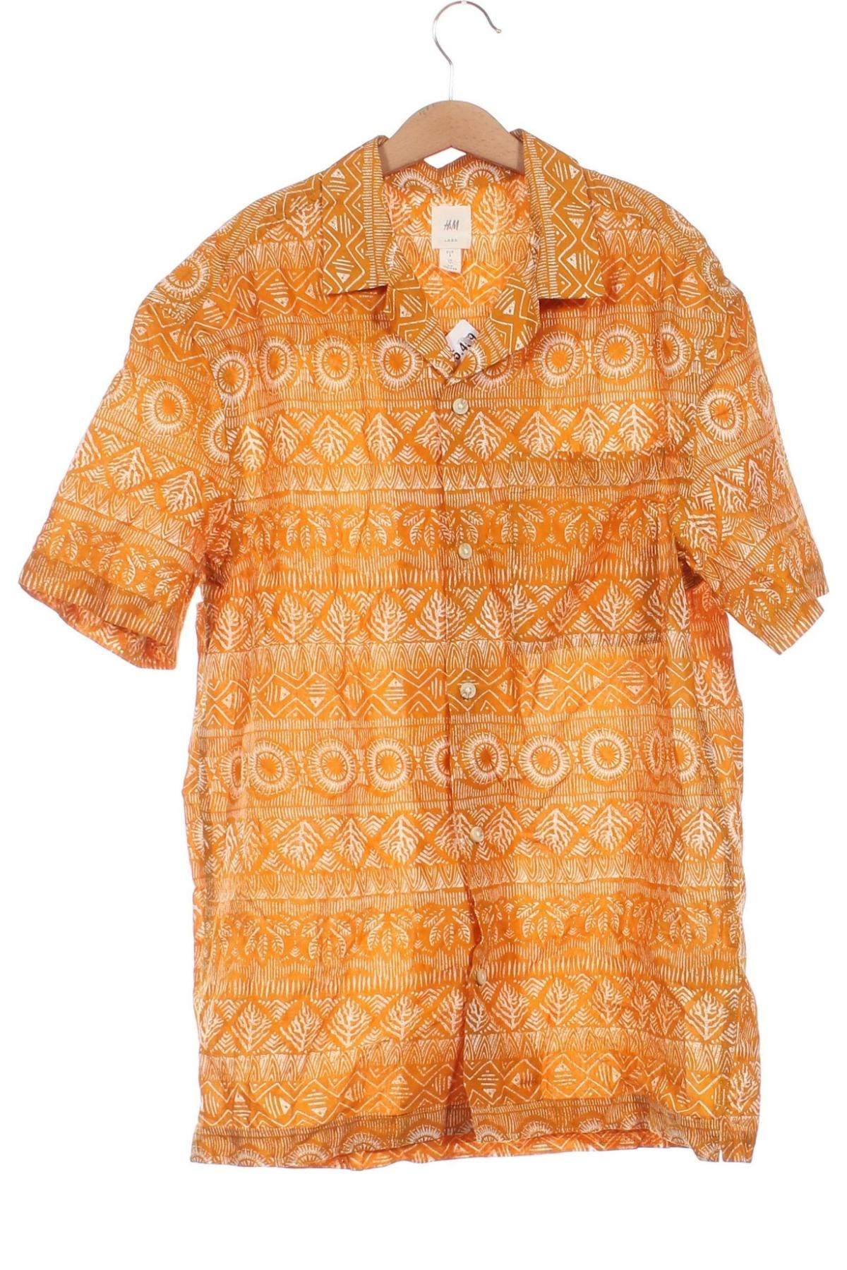 Мъжка риза H&M L.O.G.G., Размер S, Цвят Оранжев, Цена 11,60 лв.