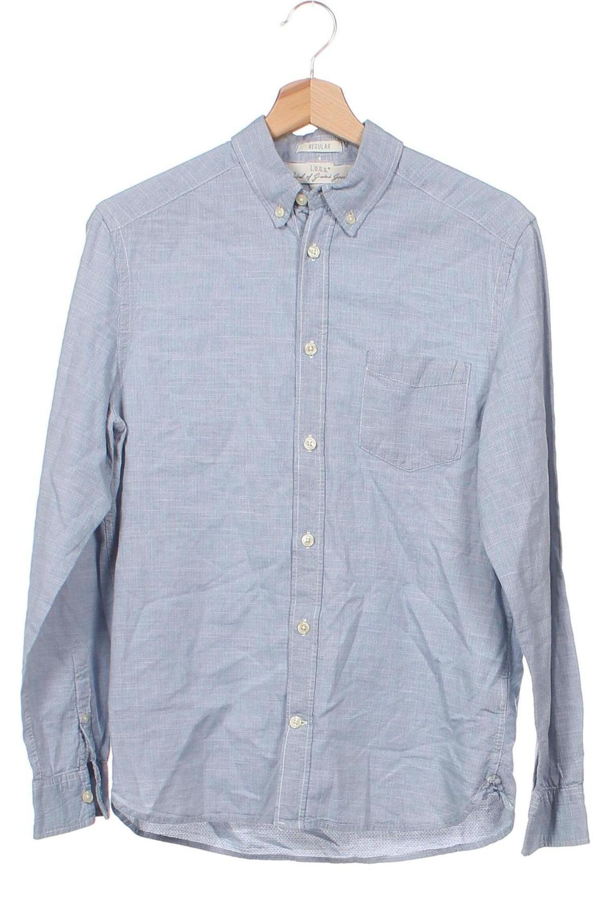 Herrenhemd H&M L.O.G.G., Größe S, Farbe Blau, Preis € 3,63