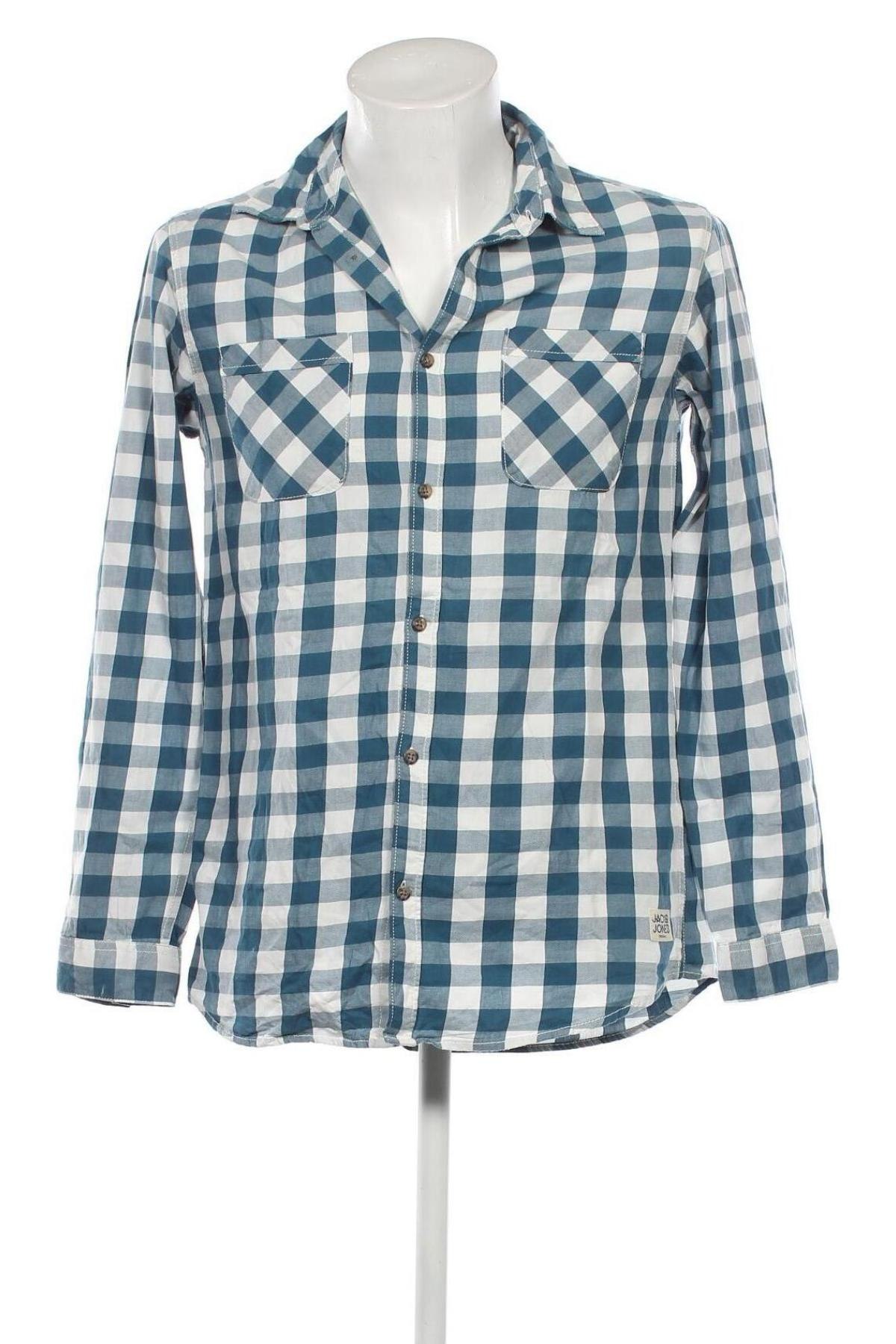 Herrenhemd Jack & Jones, Größe L, Farbe Blau, Preis 16,70 €