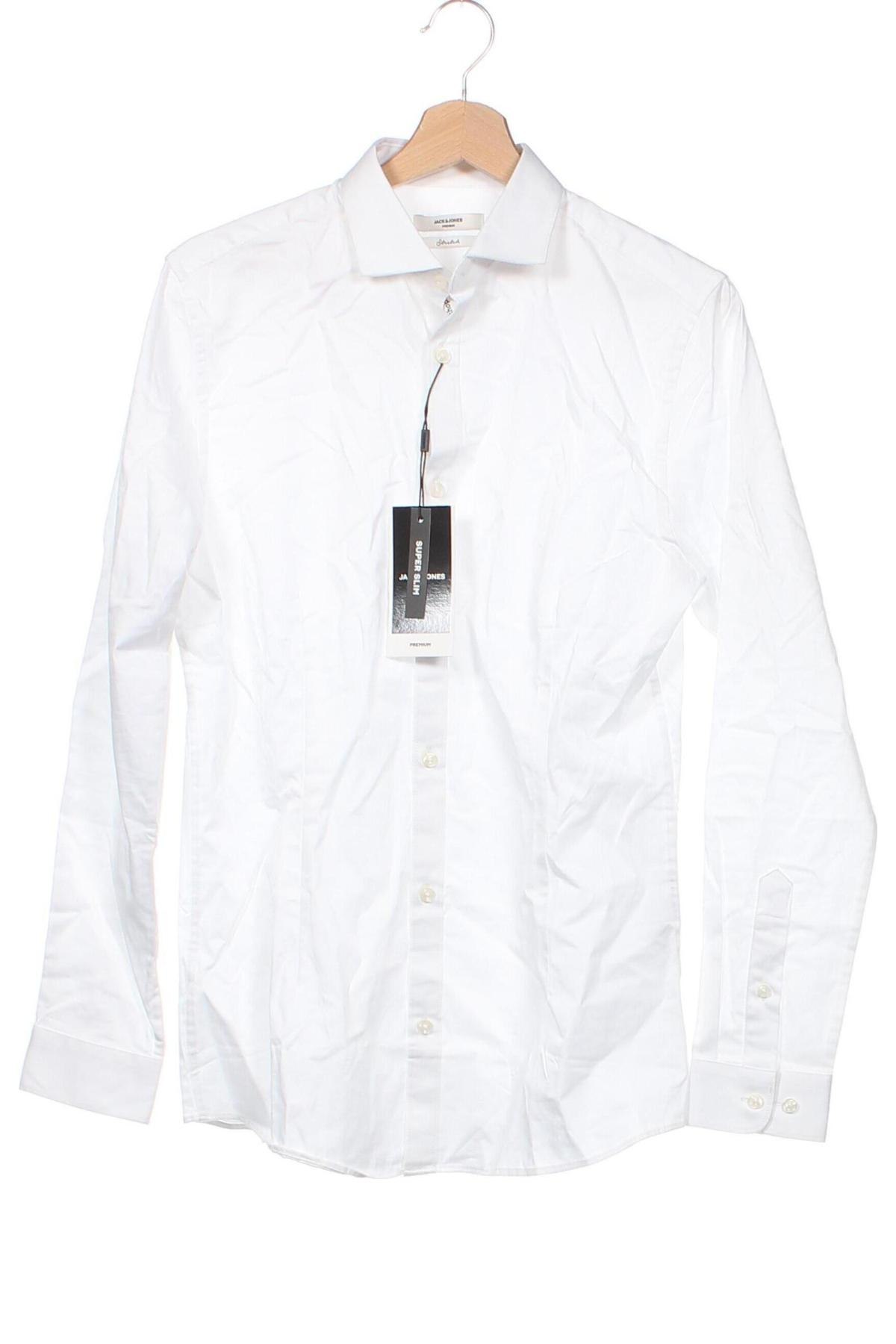 Мъжка риза Jack & Jones PREMIUM, Размер S, Цвят Бял, Цена 61,20 лв.