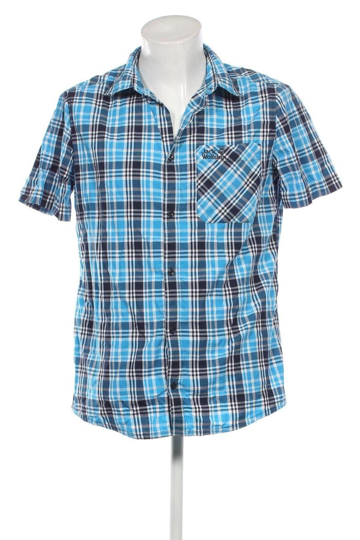 Ανδρικό πουκάμισο Jack Wolfskin, Μέγεθος L, Χρώμα Μπλέ, Τιμή 19,98 €