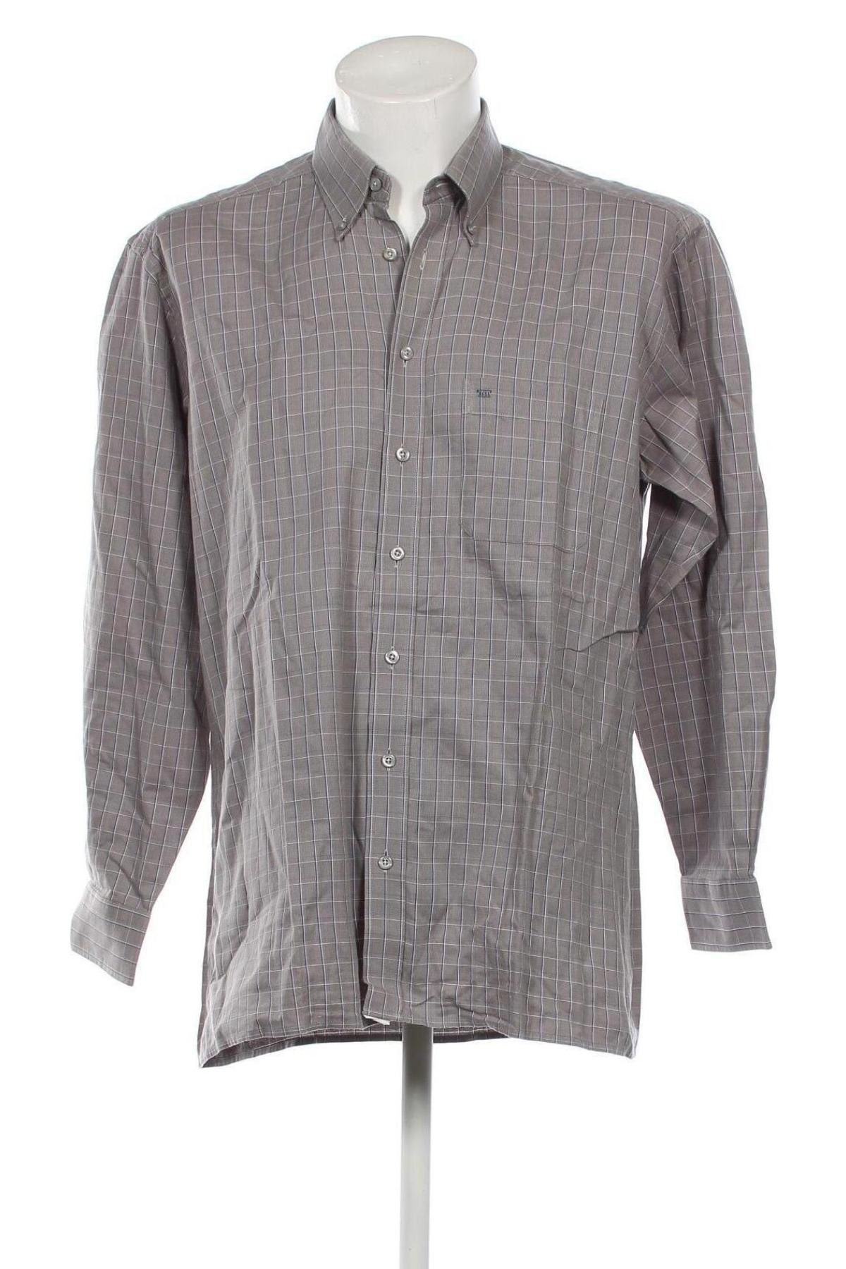 Ανδρικό πουκάμισο Lorenzo Calvino, Μέγεθος L, Χρώμα Γκρί, Τιμή 3,23 €