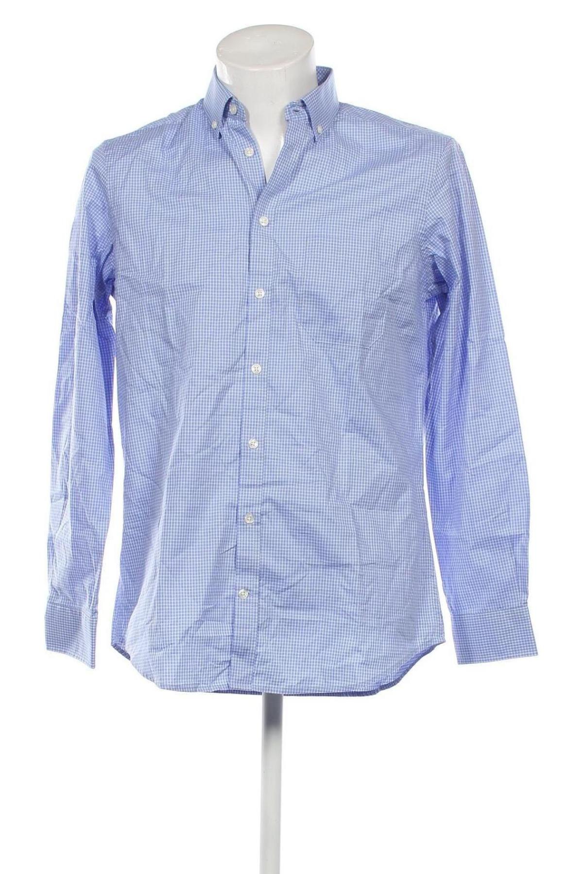 Ανδρικό πουκάμισο Manor, Μέγεθος M, Χρώμα Μπλέ, Τιμή 17,94 €