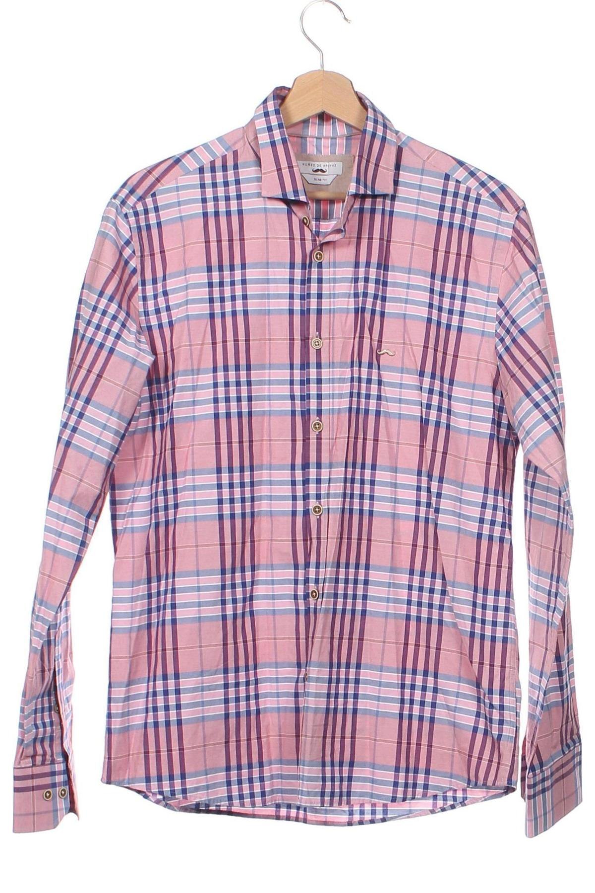 Мъжка риза NUNEZ DE ARENAS, Размер L, Цвят Розов, Цена 24,00 лв.