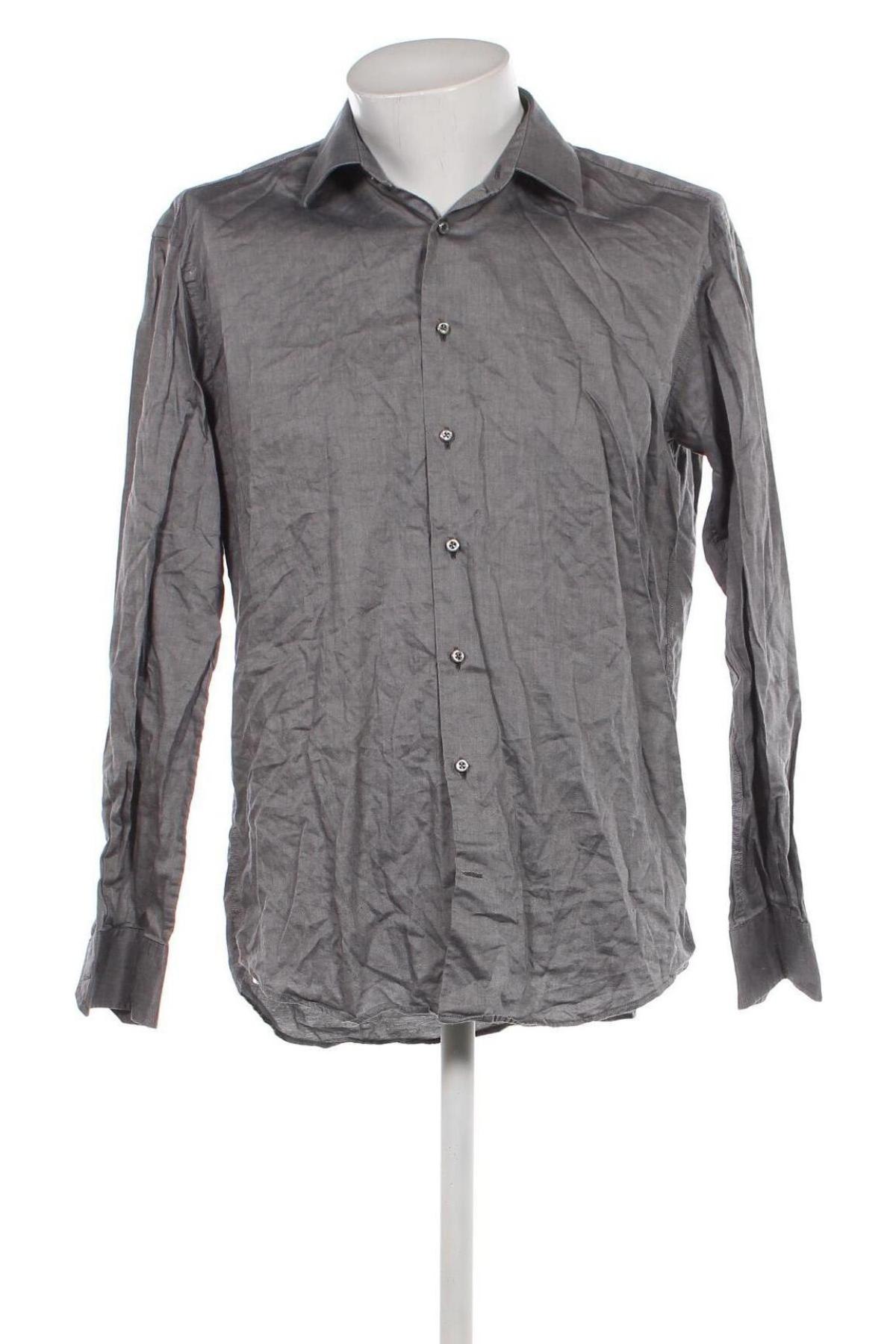 Ανδρικό πουκάμισο Pierre Cardin, Μέγεθος L, Χρώμα Γκρί, Τιμή 11,22 €