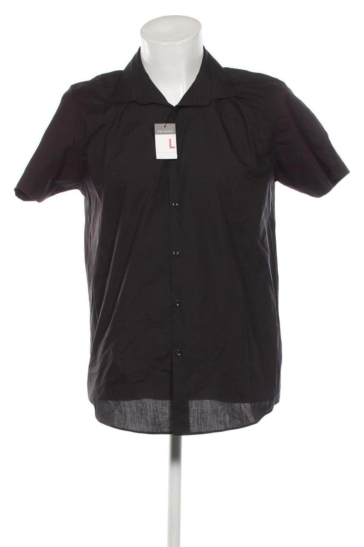 Мъжка риза Primark, Размер L, Цвят Черен, Цена 46,00 лв.