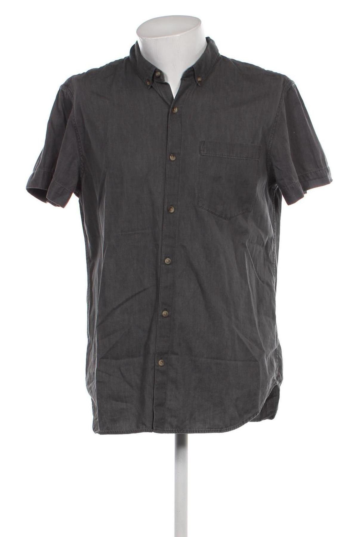 Мъжка риза Pull&Bear, Размер XL, Цвят Сив, Цена 29,00 лв.