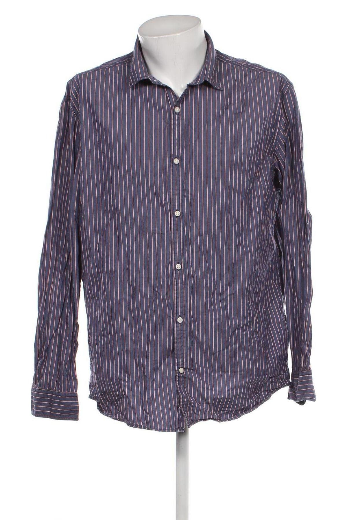 Мъжка риза S.Oliver, Размер XXL, Цвят Син, Цена 13,68 лв.