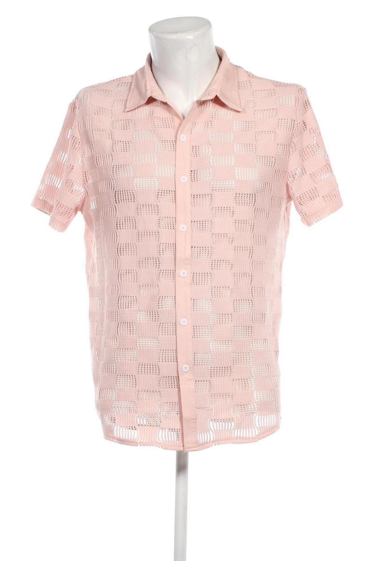 Ανδρικό πουκάμισο SHEIN, Μέγεθος L, Χρώμα Ρόζ , Τιμή 8,79 €