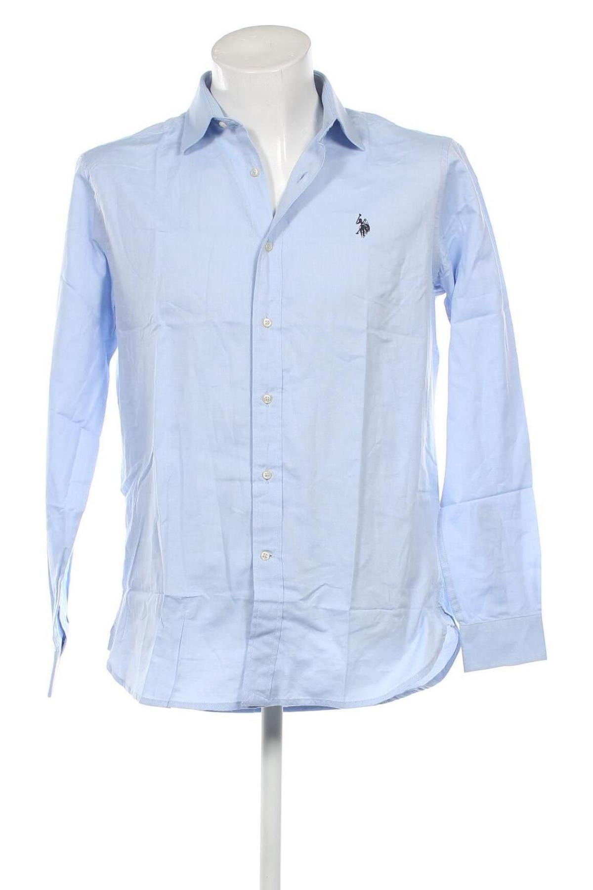 Мъжка риза U.S. Polo Assn., Размер L, Цвят Син, Цена 56,16 лв.