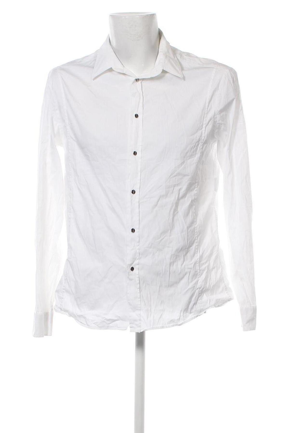 Ανδρικό πουκάμισο Versace, Μέγεθος L, Χρώμα Λευκό, Τιμή 69,28 €