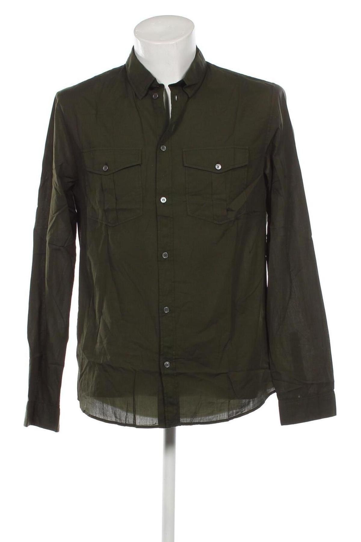 Мъжка риза Zadig & Voltaire, Размер L, Цвят Зелен, Цена 199,00 лв.
