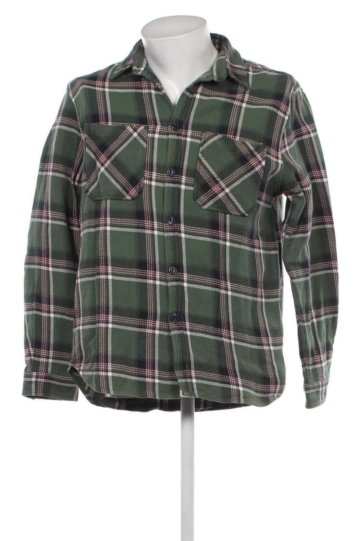Мъжка риза Zara, Размер L, Цвят Зелен, Цена 24,00 лв.
