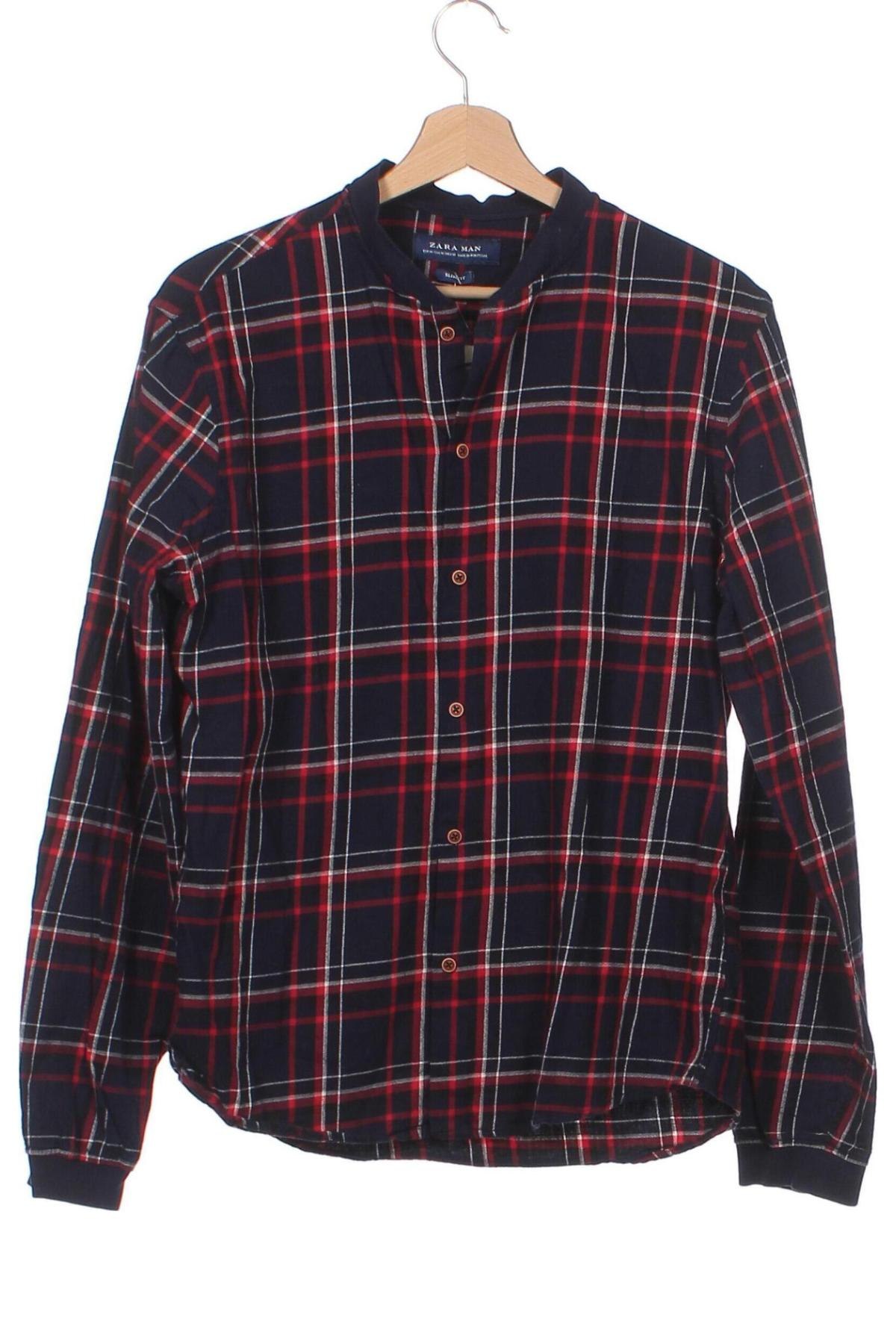 Ανδρικό πουκάμισο Zara Man, Μέγεθος M, Χρώμα Πολύχρωμο, Τιμή 12,23 €