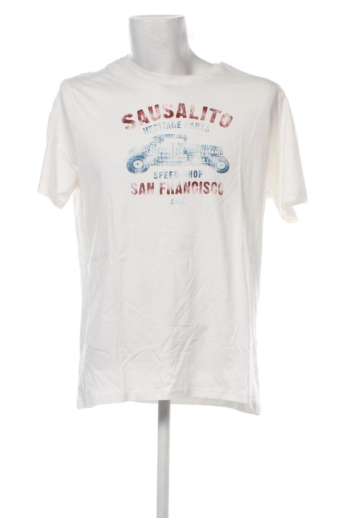 Ανδρικό t-shirt, Μέγεθος XXL, Χρώμα Λευκό, Τιμή 10,82 €