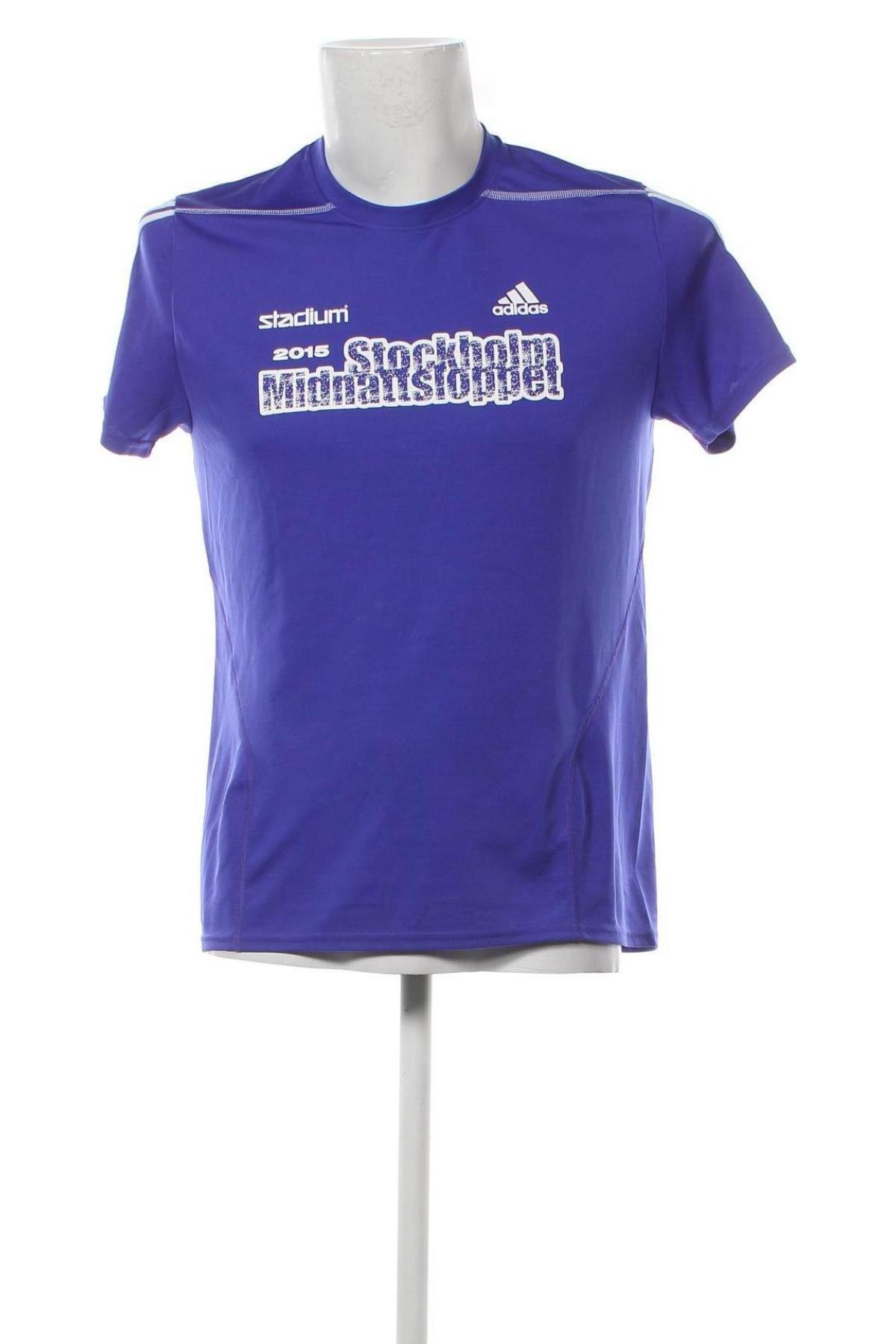 Herren T-Shirt Adidas, Größe M, Farbe Blau, Preis 9,60 €