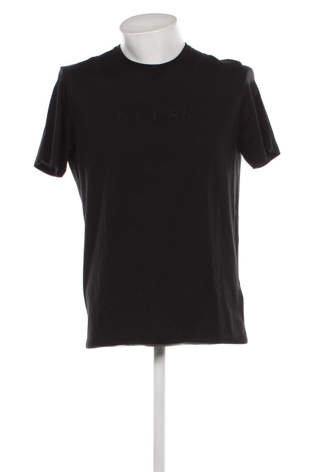 Tricou de bărbați Guess, Mărime L, Culoare Negru, Preț 223,68 Lei