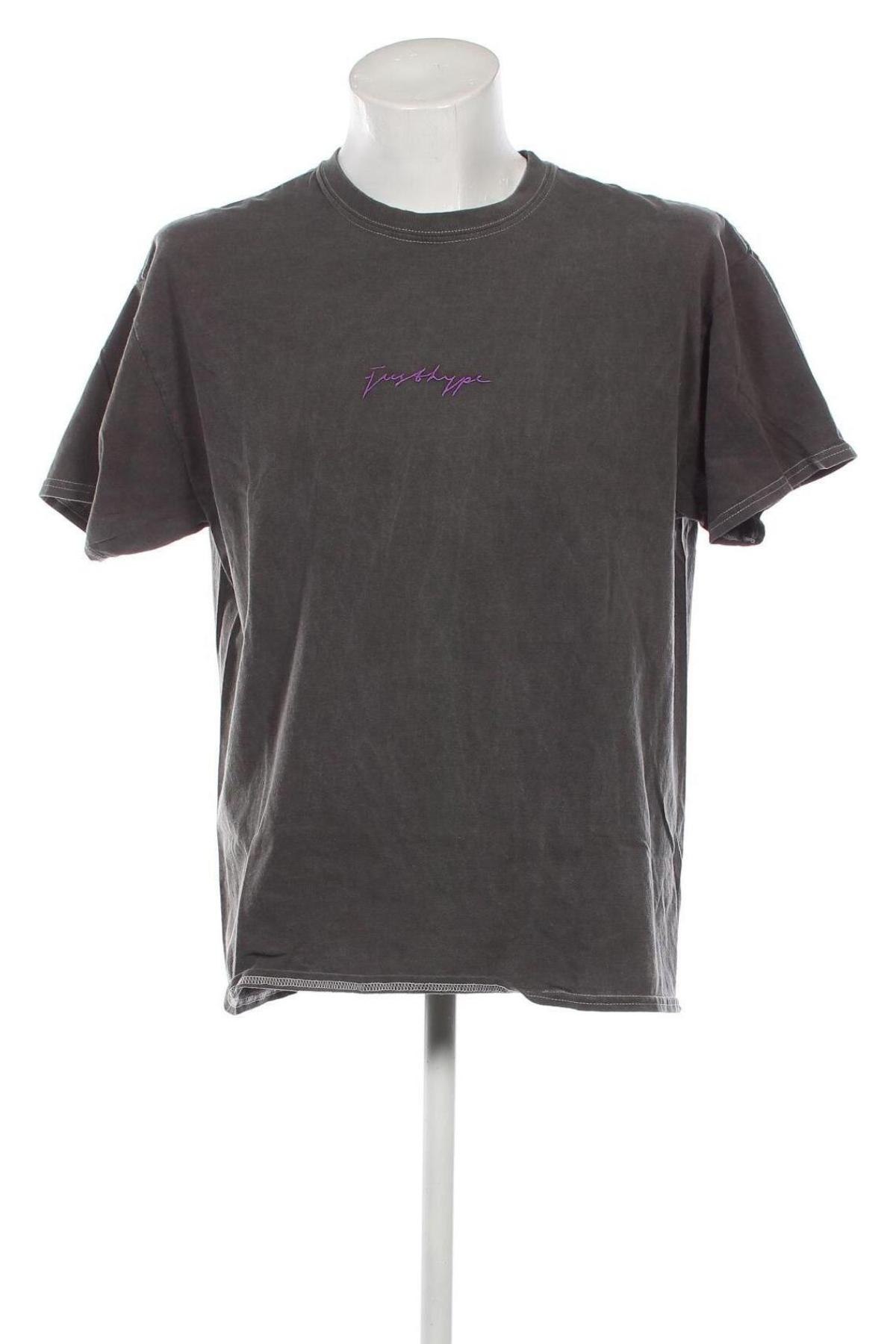 Мъжка тениска Just Hype, Размер L, Цвят Сив, Цена 29,00 лв.
