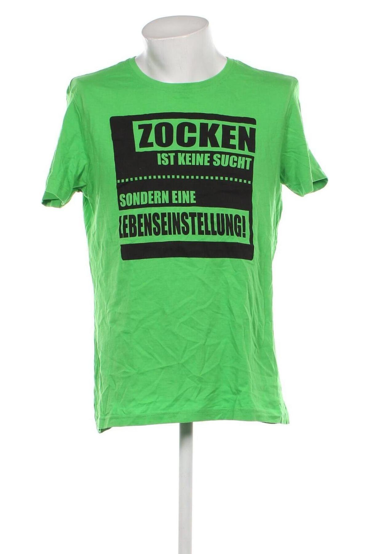 Herren T-Shirt Much More, Größe L, Farbe Grün, Preis € 9,05