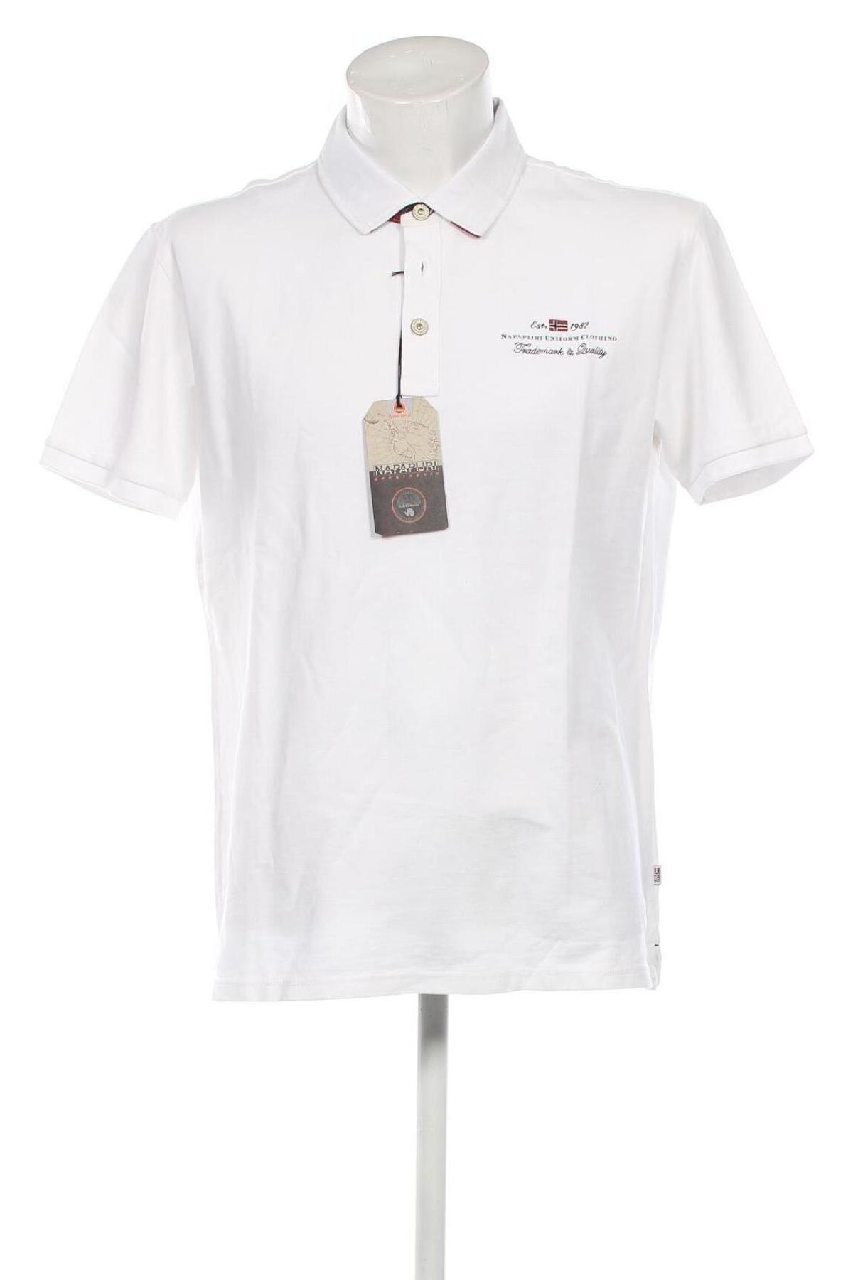 Ανδρικό t-shirt Napapijri, Μέγεθος XXL, Χρώμα Λευκό, Τιμή 35,05 €