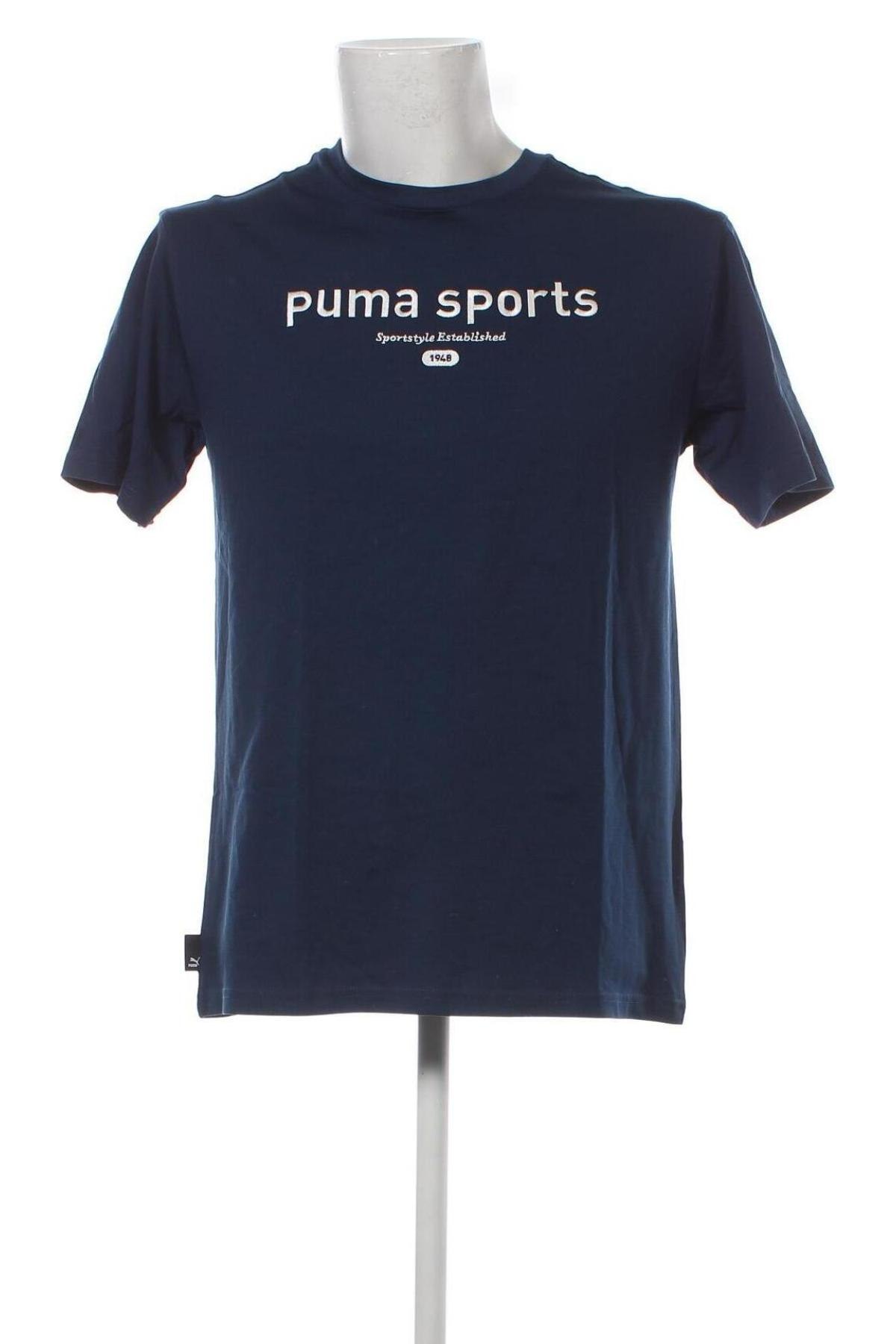 Мъжка тениска PUMA, Размер S, Цвят Син, Цена 58,00 лв.