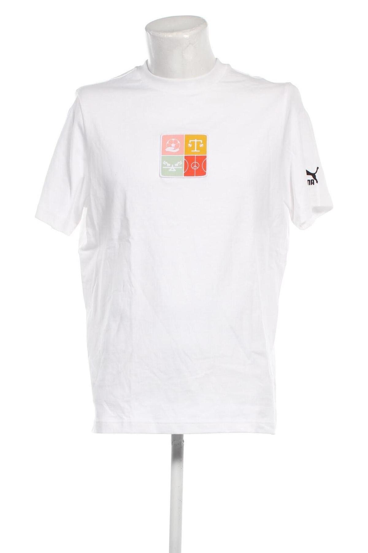 Herren T-Shirt PUMA, Größe L, Farbe Weiß, Preis 29,90 €