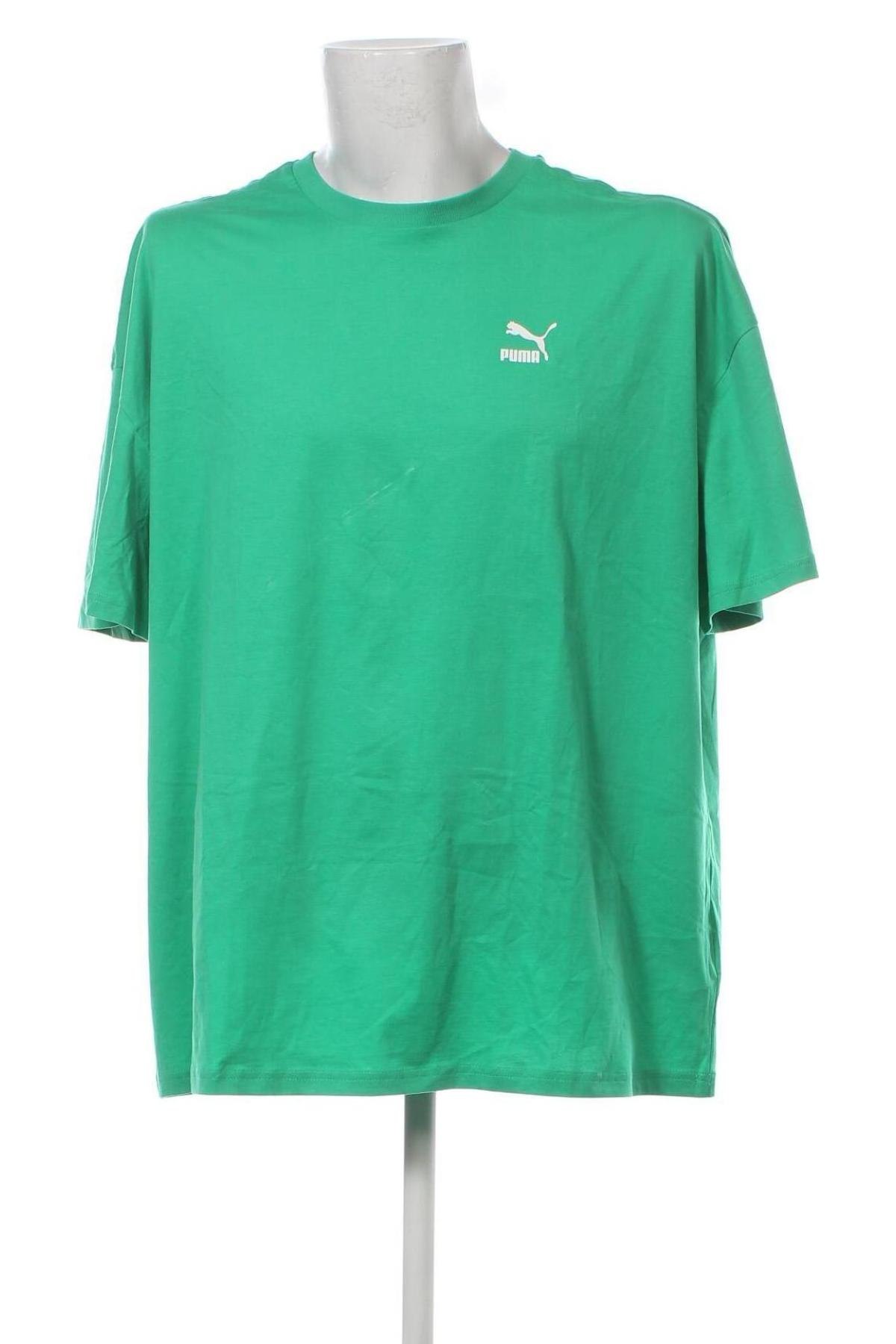 Мъжка тениска PUMA, Размер L, Цвят Зелен, Цена 51,62 лв.