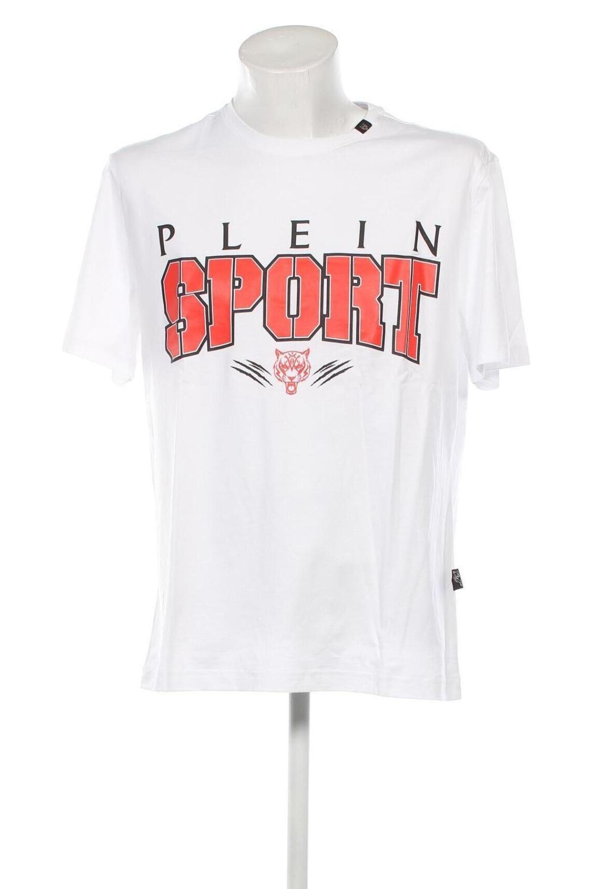 Мъжка тениска Plein Sport, Размер XXL, Цвят Бял, Цена 85,92 лв.