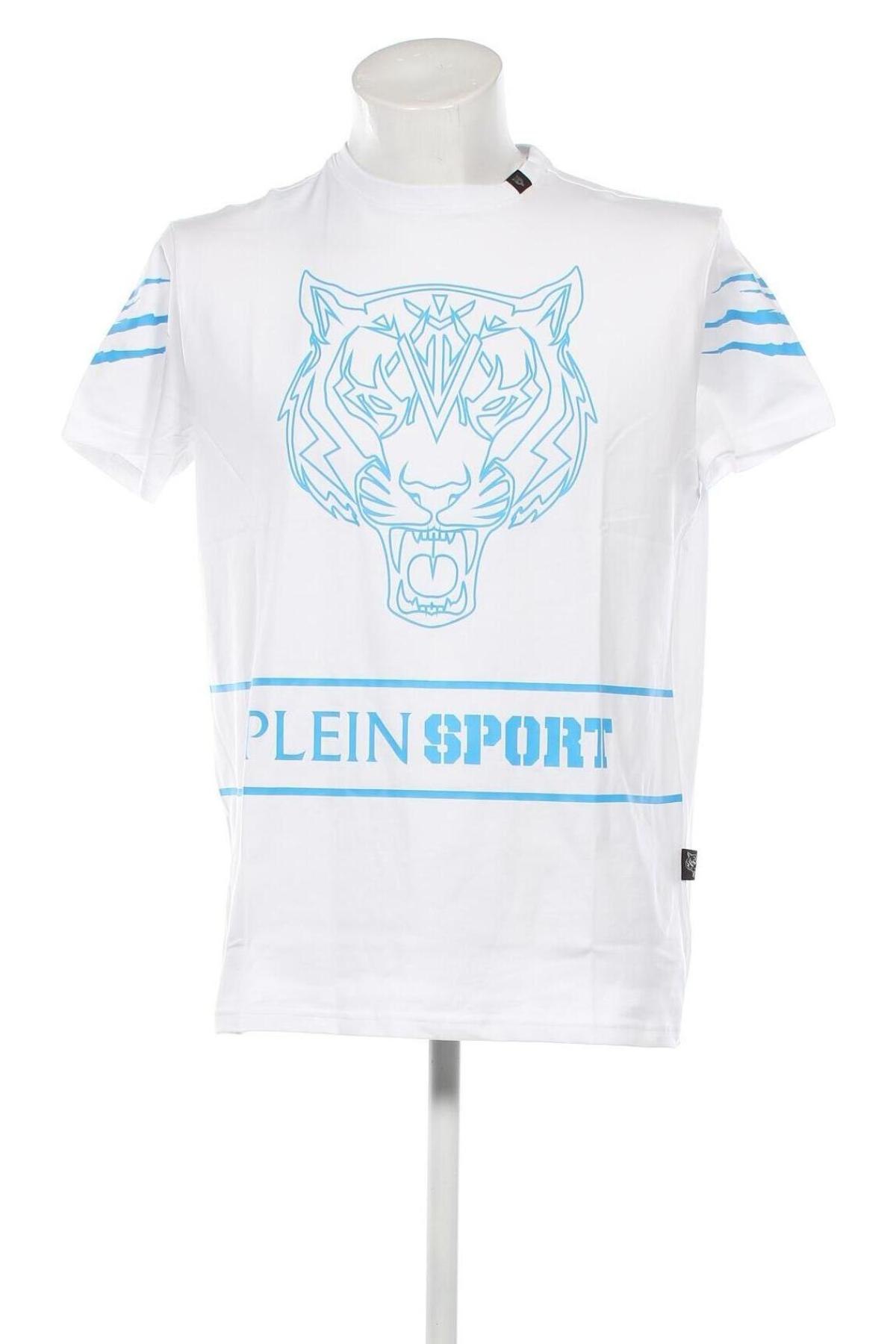 Męski T-shirt Plein Sport, Rozmiar XL, Kolor Biały, Cena 419,87 zł