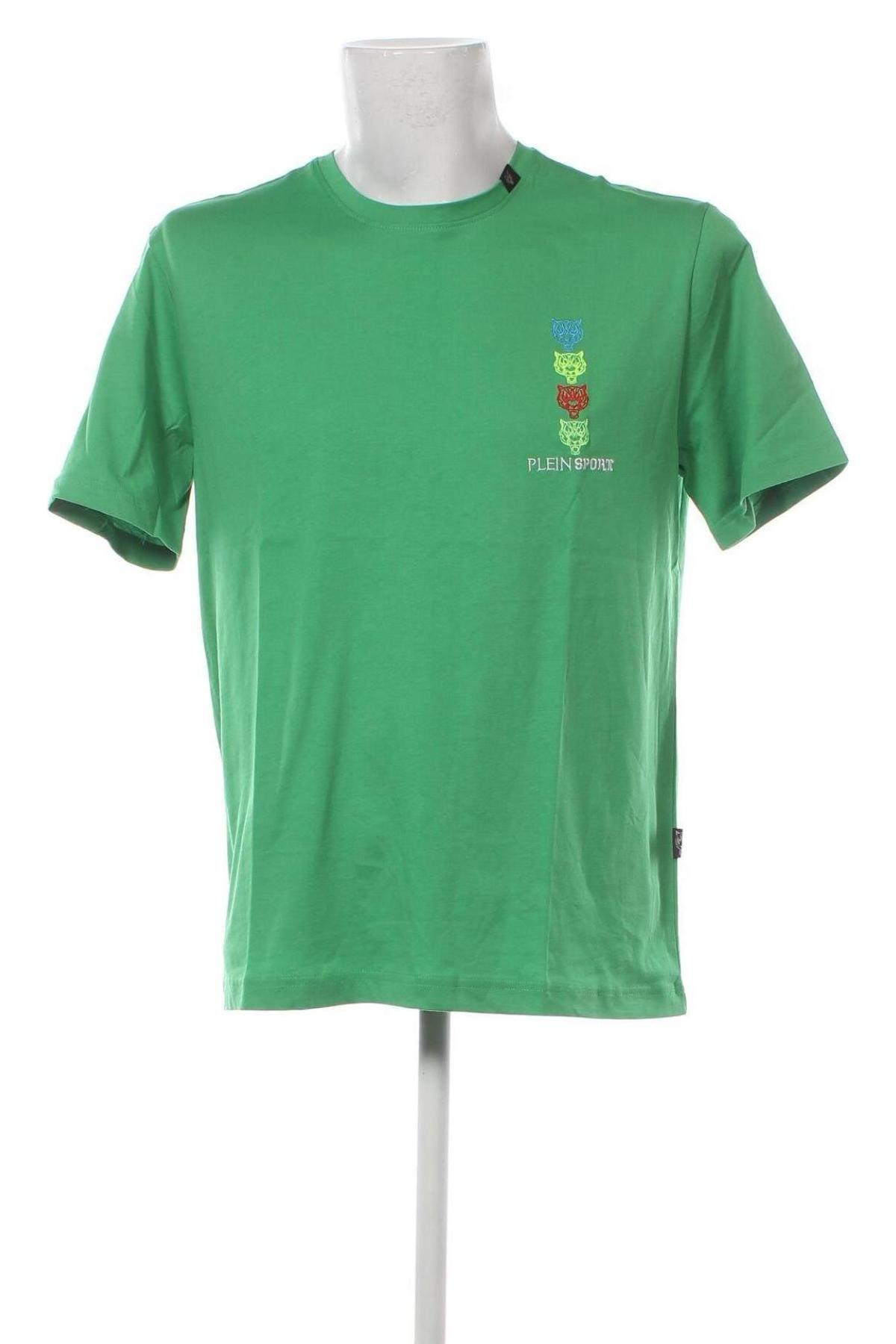 Мъжка тениска Plein Sport, Размер XL, Цвят Зелен, Цена 162,89 лв.