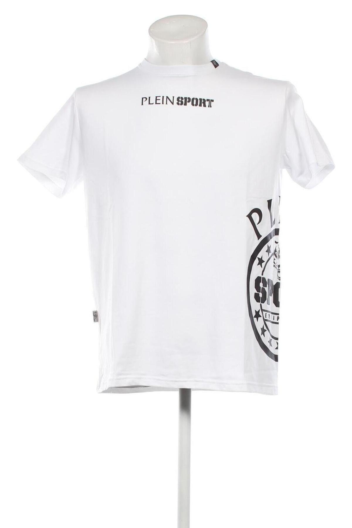 Herren T-Shirt Plein Sport, Größe L, Farbe Weiß, Preis 92,27 €