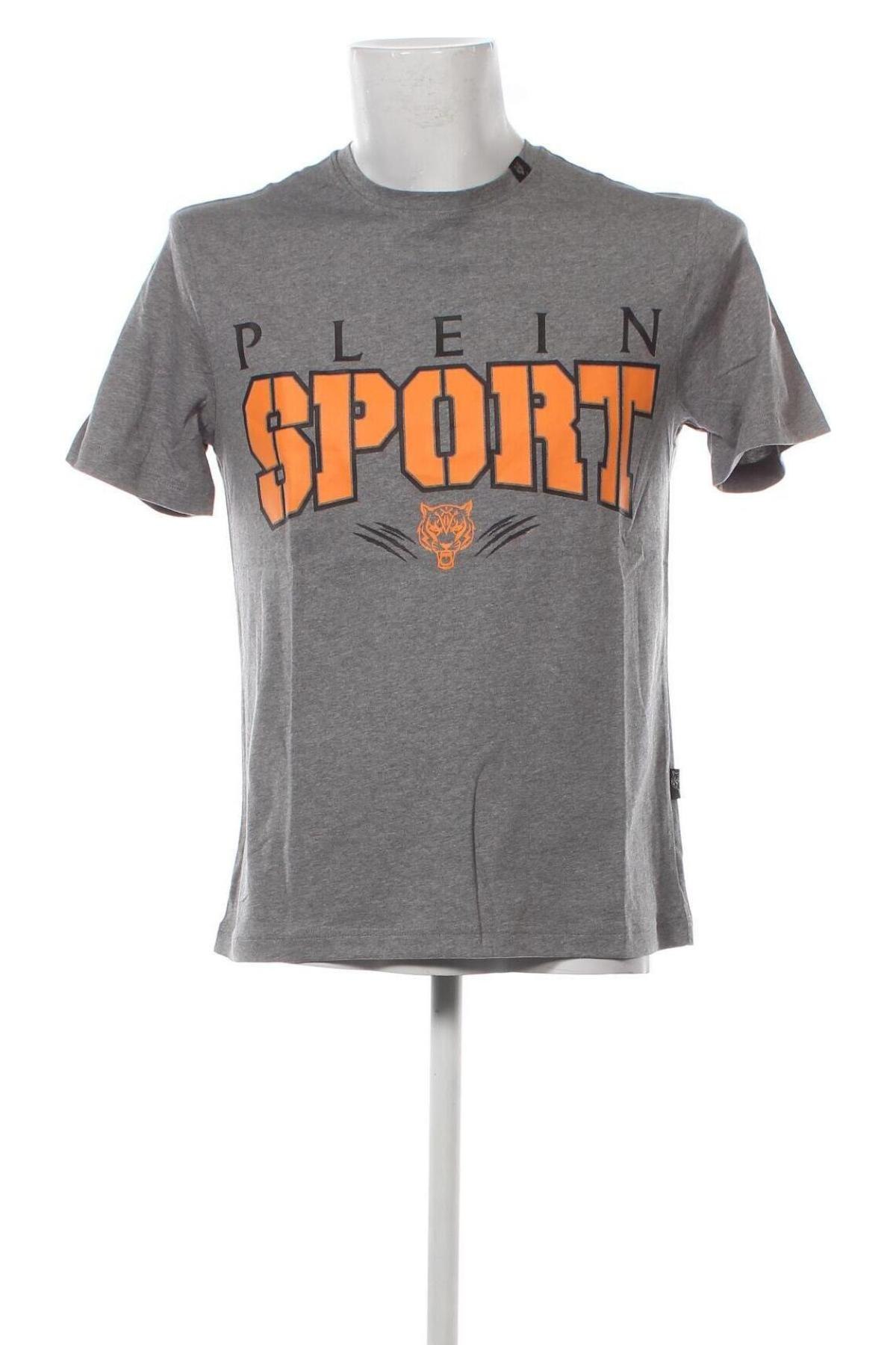 Мъжка тениска Plein Sport, Размер M, Цвят Сив, Цена 157,52 лв.