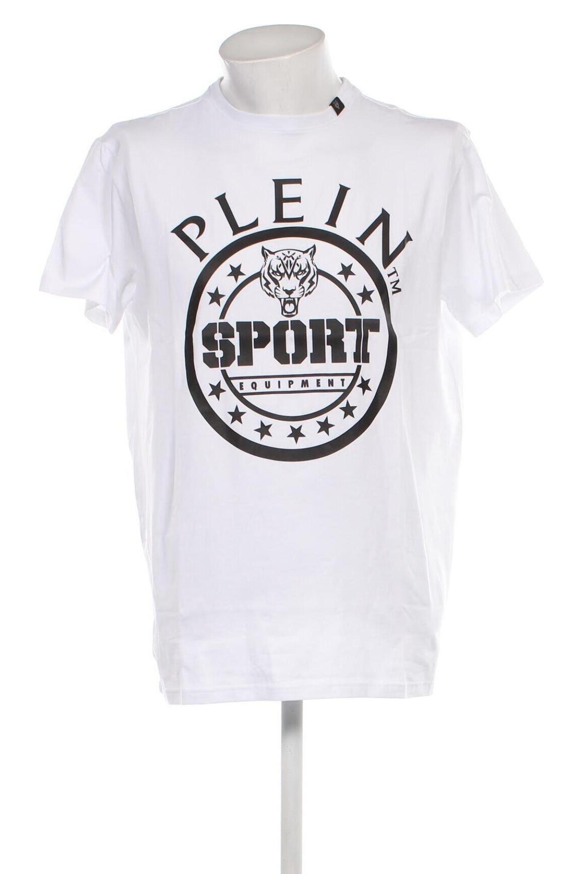 Мъжка тениска Plein Sport, Размер XXL, Цвят Бял, Цена 179,00 лв.