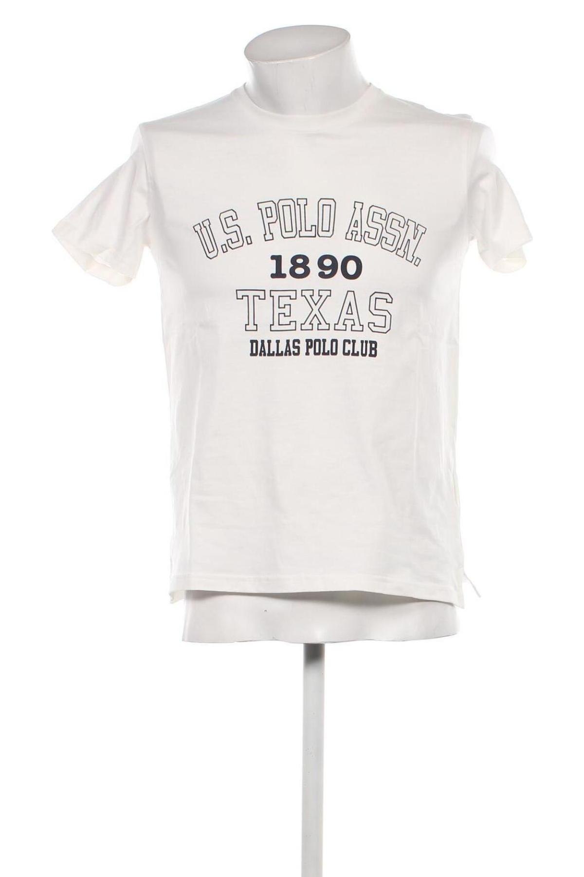 Herren T-Shirt U.S. Polo Assn., Größe S, Farbe Weiß, Preis 12,86 €