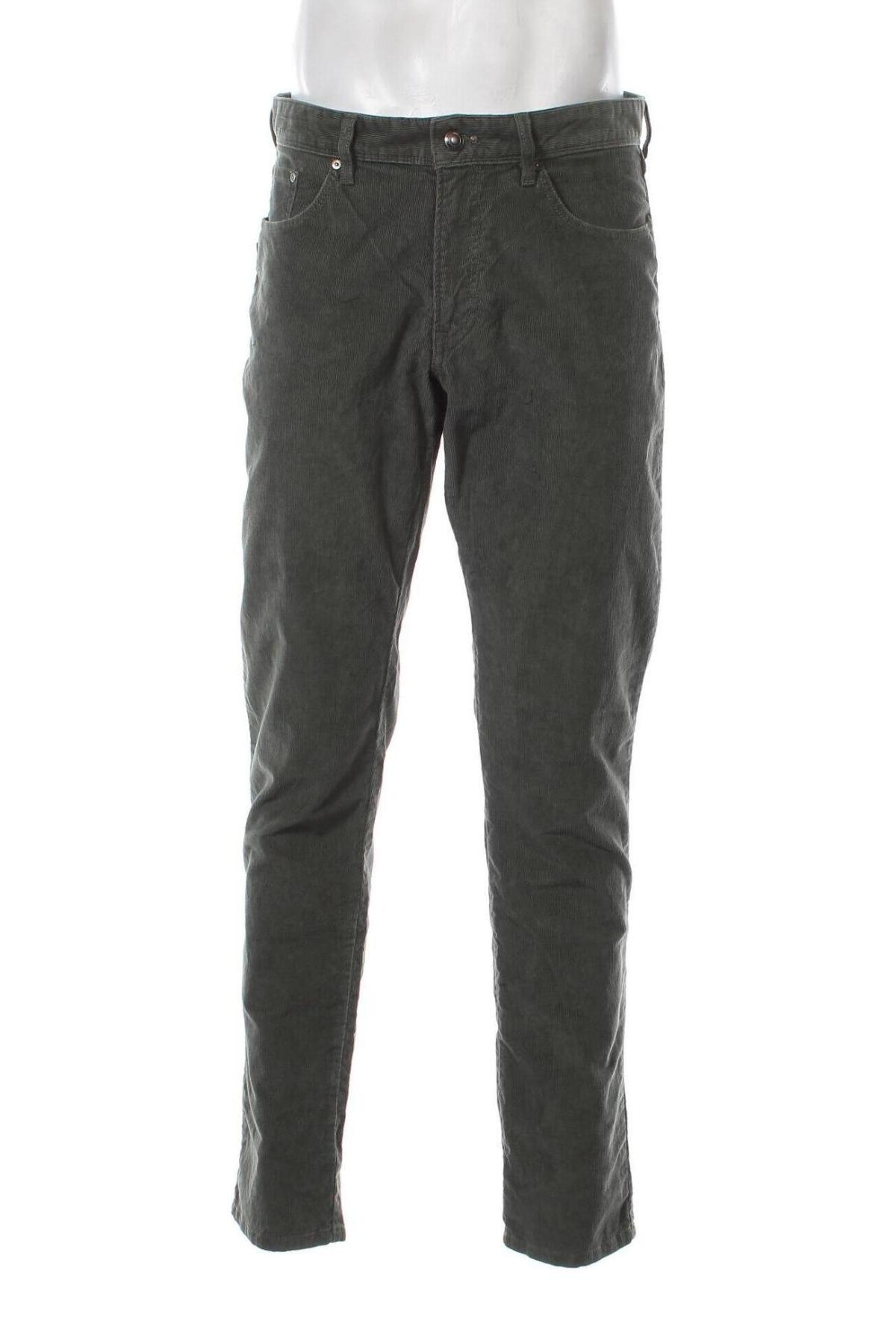 Pantaloni raiați de bărbați Hackett, Mărime L, Culoare Verde, Preț 307,86 Lei