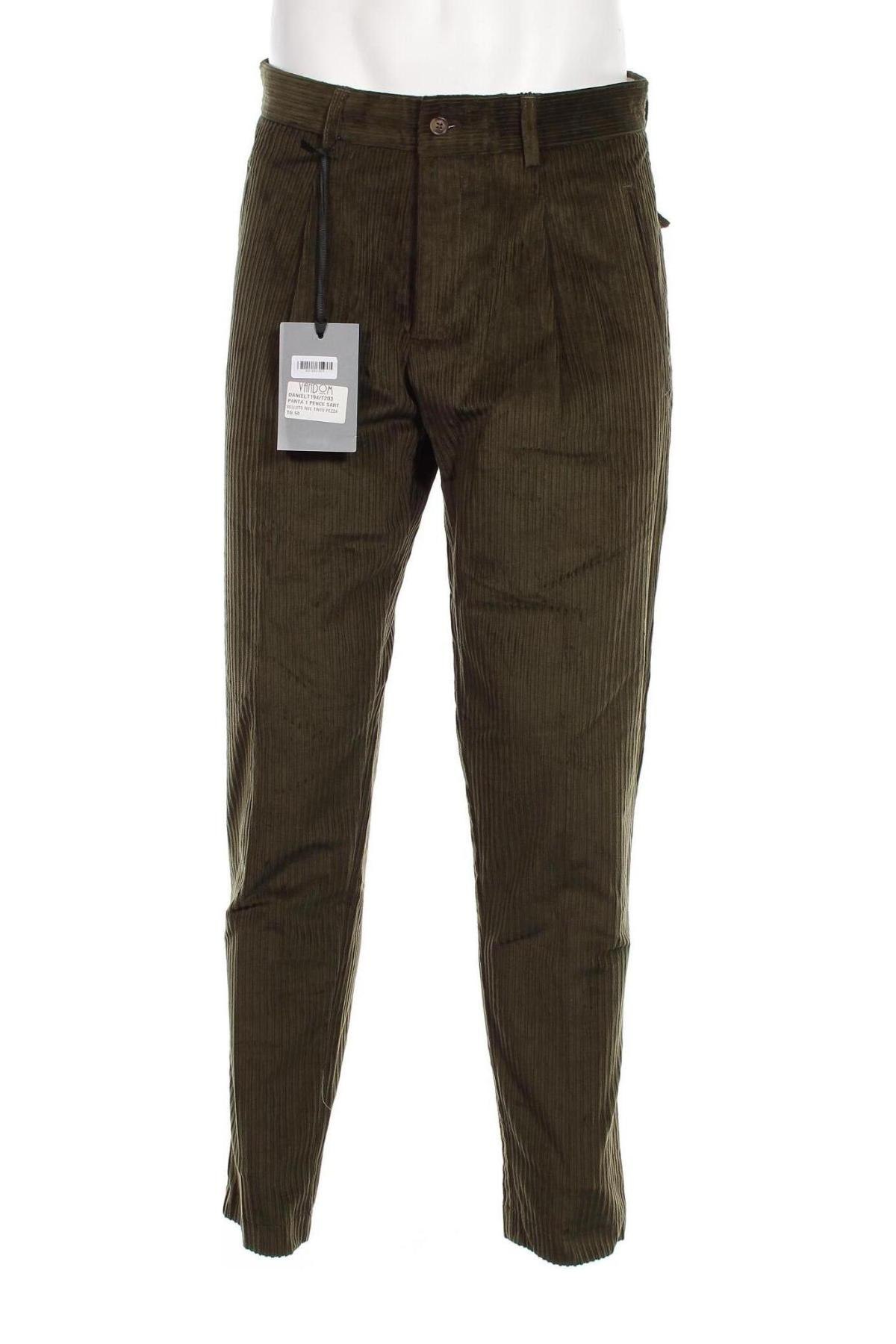 Pantaloni raiați de bărbați VANDOM, Mărime M, Culoare Verde, Preț 65,13 Lei