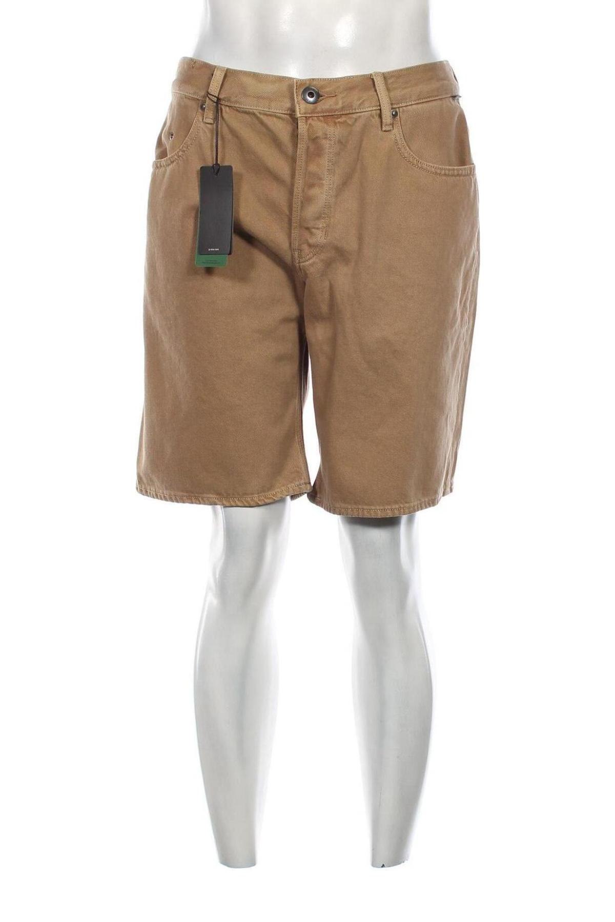 Pantaloni scurți de bărbați G-Star Raw, Mărime XL, Culoare Bej, Preț 371,32 Lei