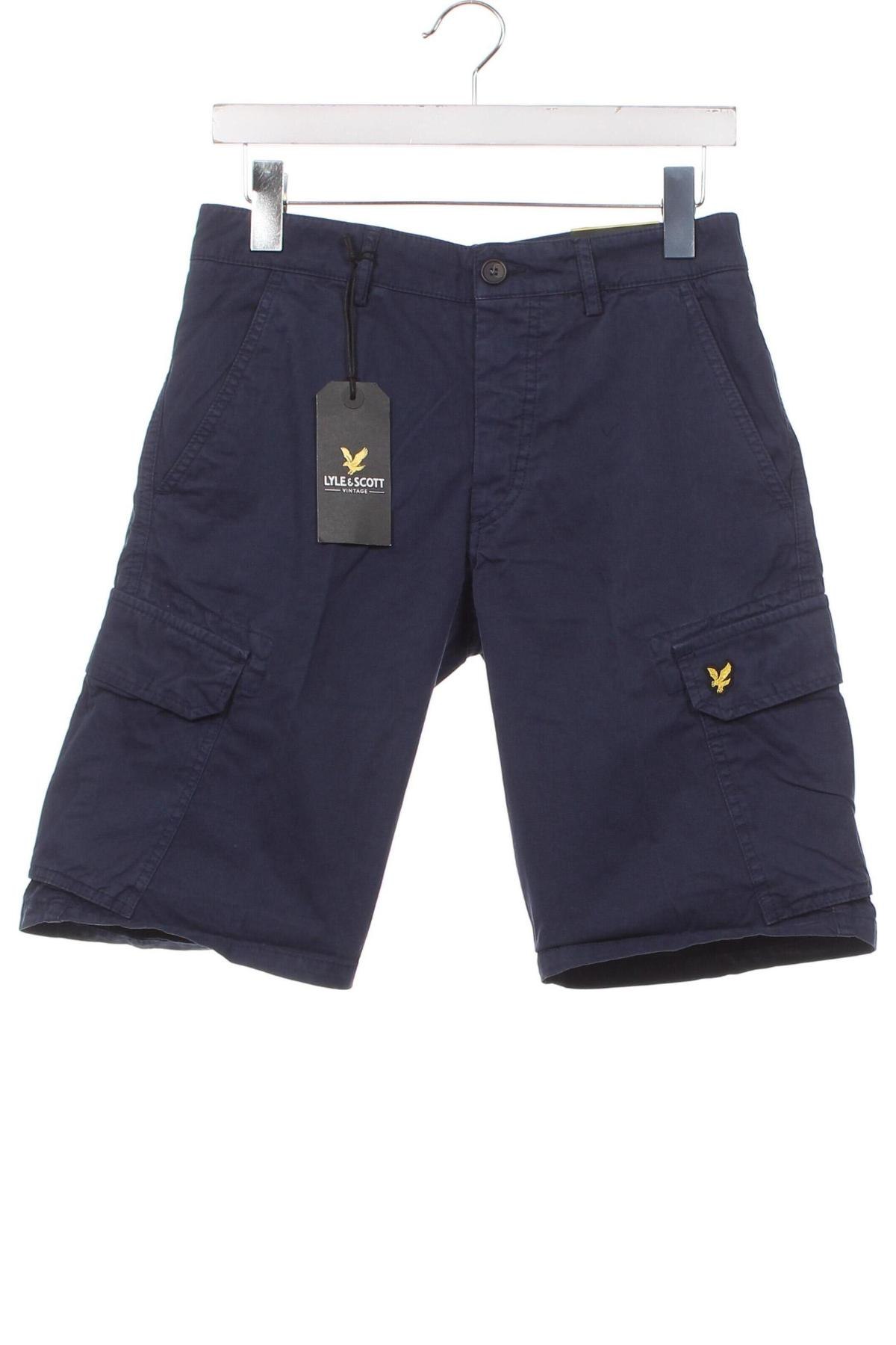 Pantaloni scurți de bărbați Lyle & Scott, Mărime S, Culoare Albastru, Preț 100,16 Lei