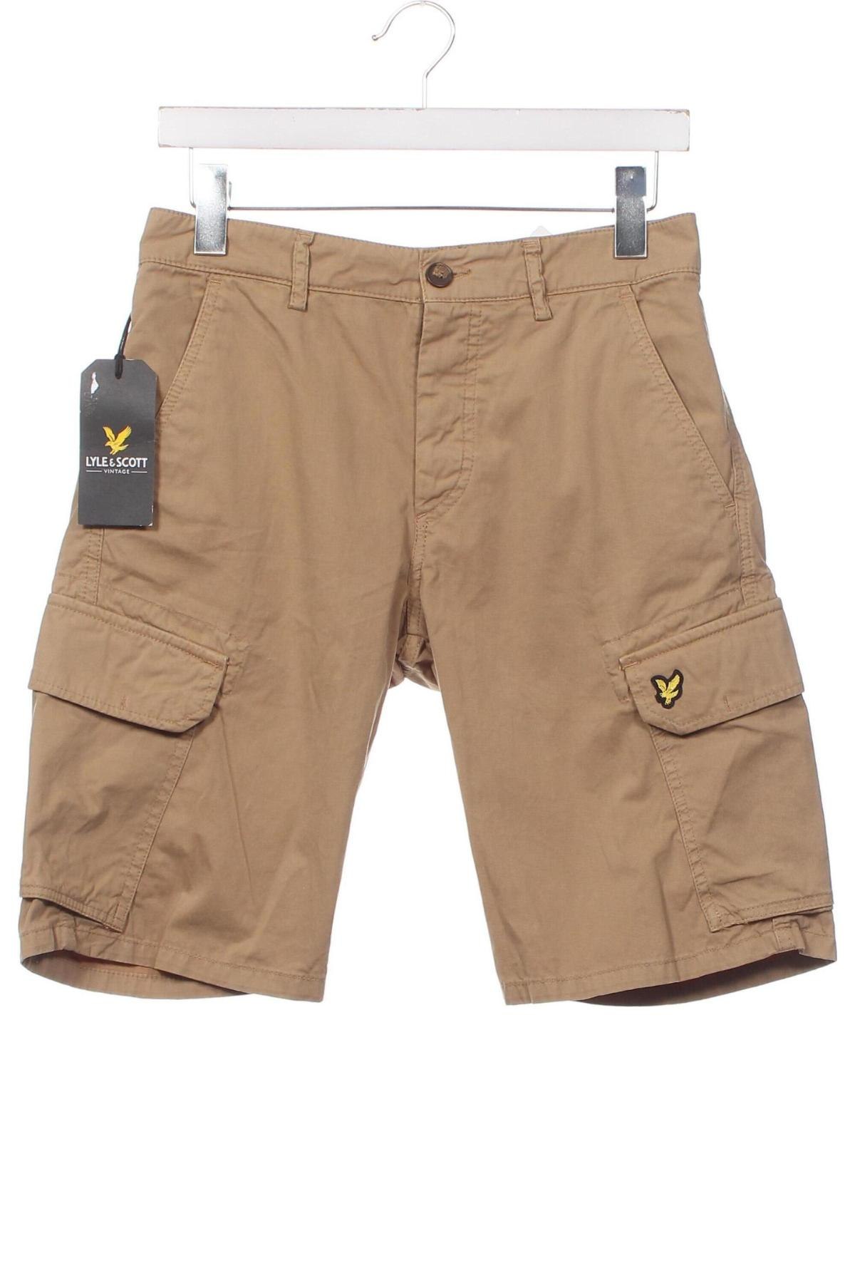 Pantaloni scurți de bărbați Lyle & Scott, Mărime S, Culoare Bej, Preț 128,78 Lei