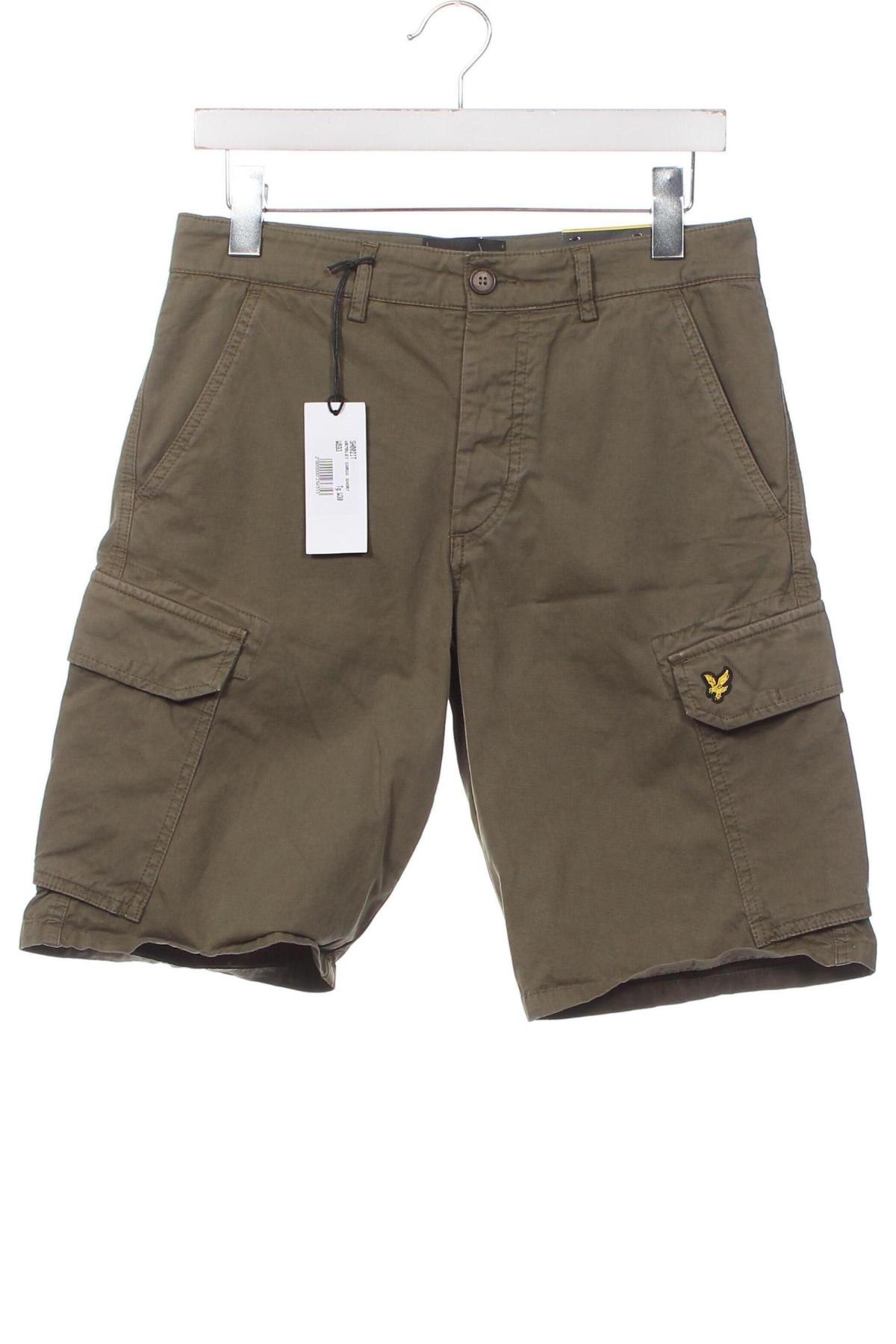 Мъжки къс панталон Lyle & Scott, Размер S, Цвят Зелен, Цена 26,10 лв.