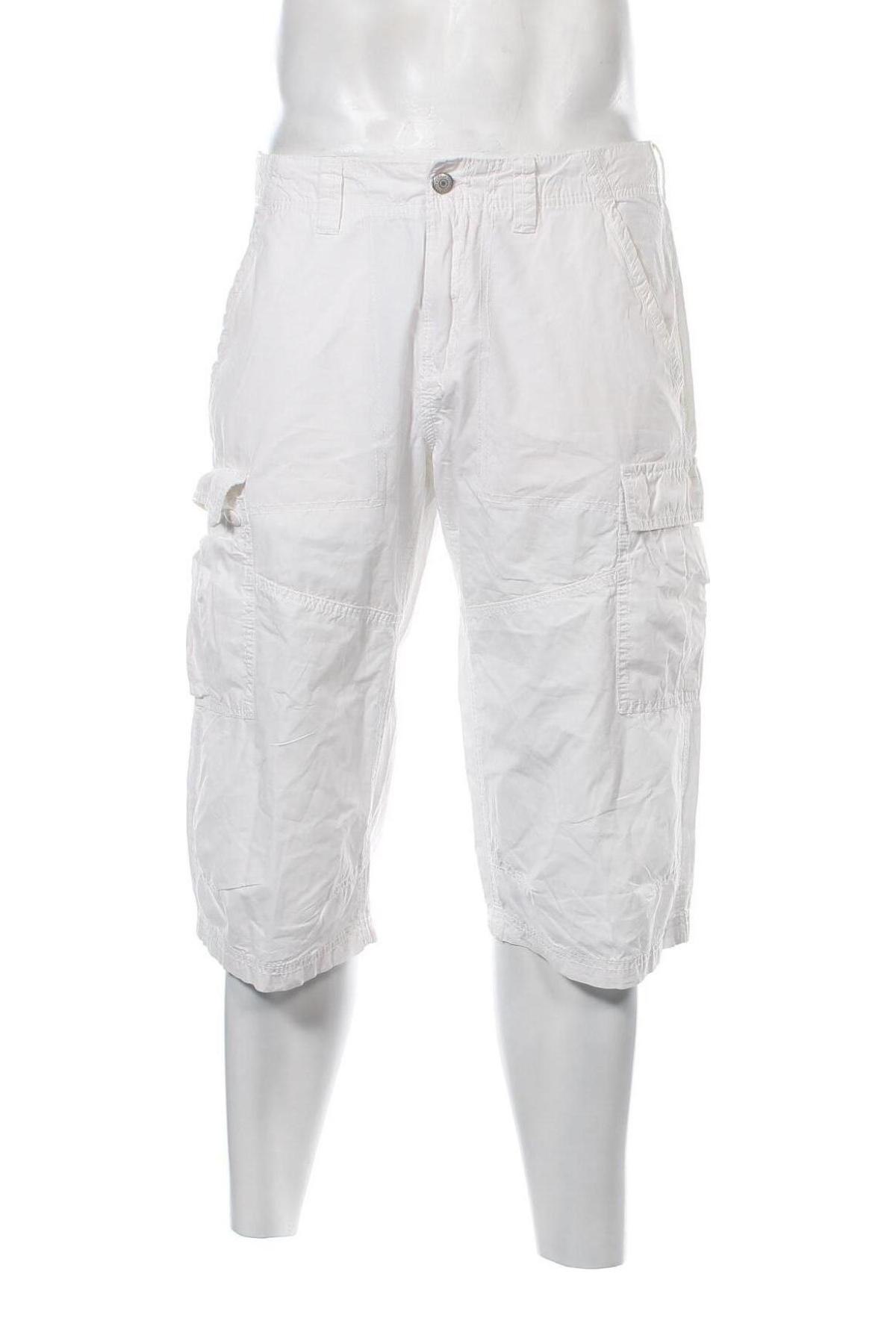 Ανδρικό κοντό παντελόνι S.Oliver, Μέγεθος L, Χρώμα Λευκό, Τιμή 12,37 €
